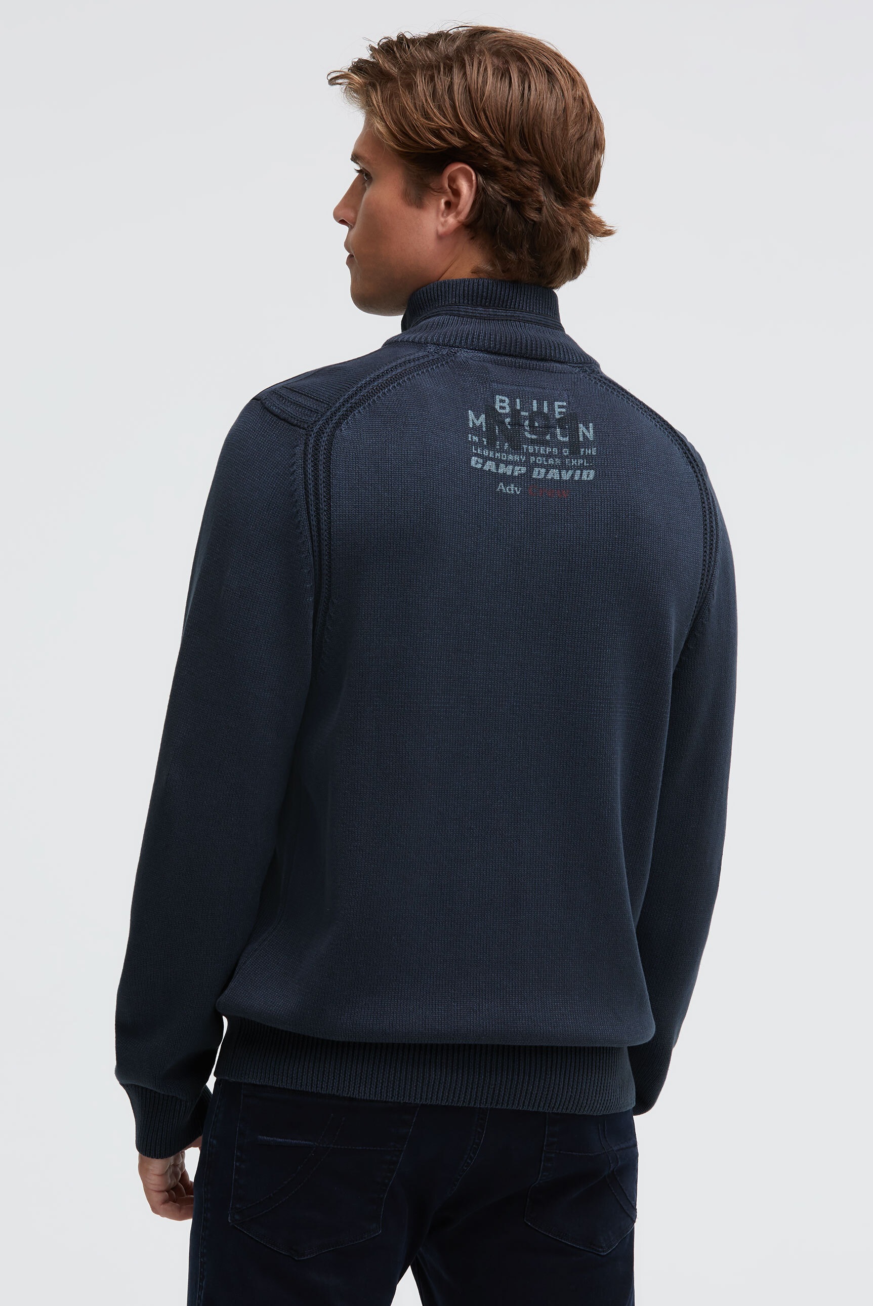 CAMP DAVID Troyer aus Baumwolle