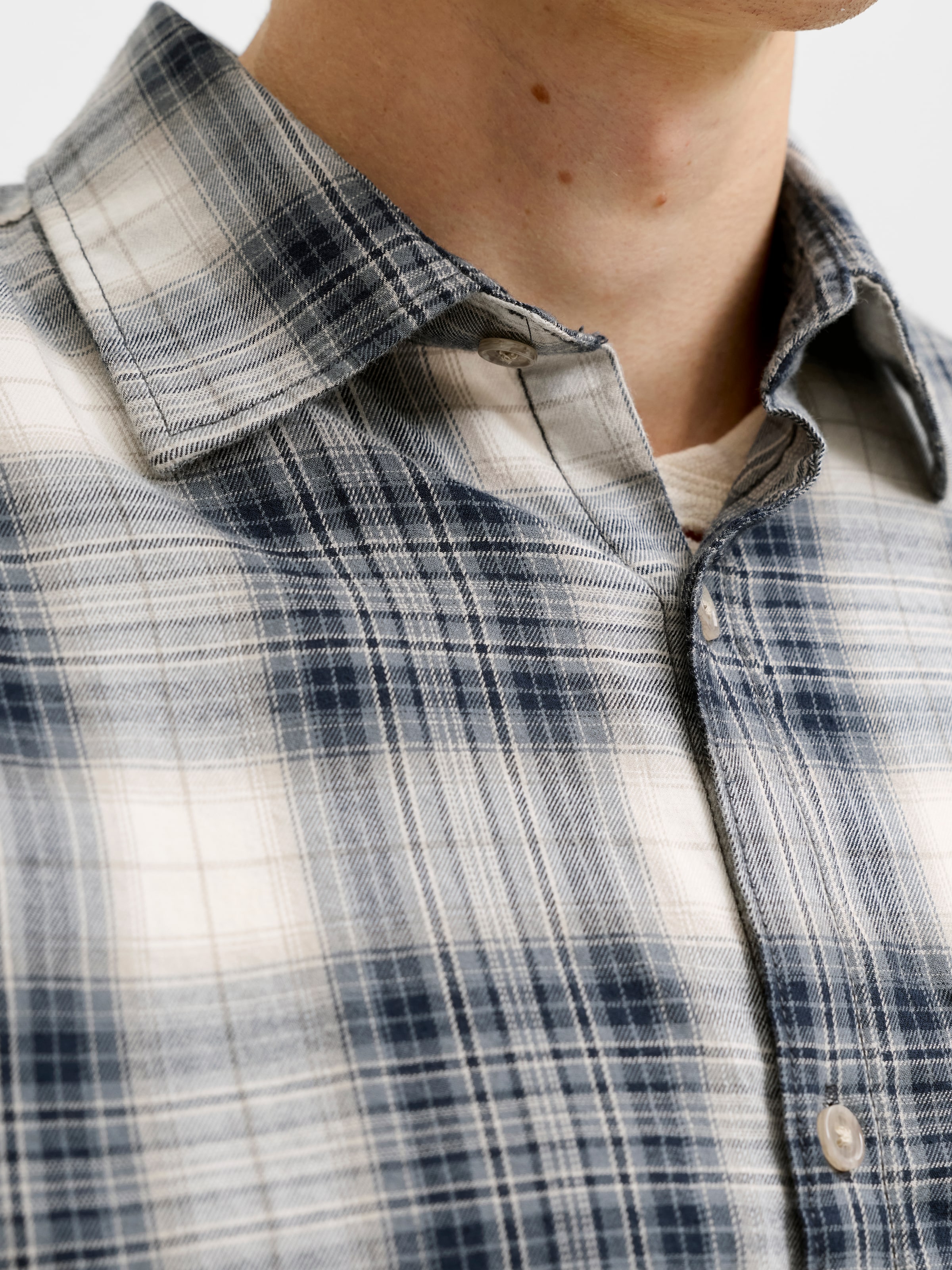 Jack & Jones Langarmhemd "JJJAMES FLANNEL SHIRT L/S" Baumwolle, regular fit