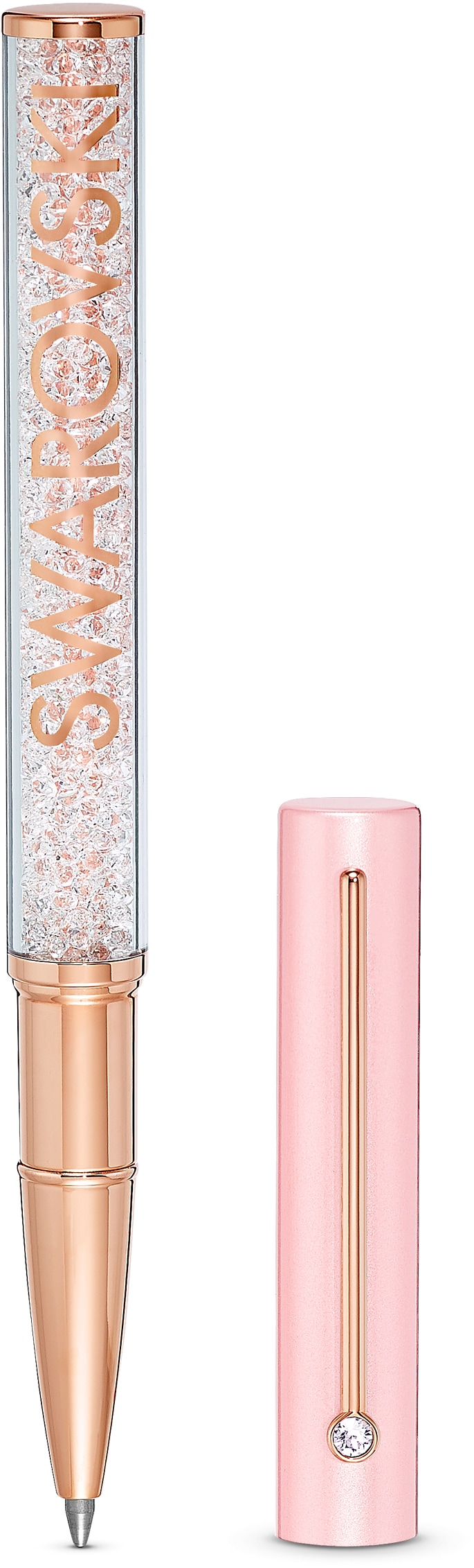 Kugelschreiber Gloss, vergoldet, rosa, Rosé »Crystalline 5568756« Swarovski | BAUR