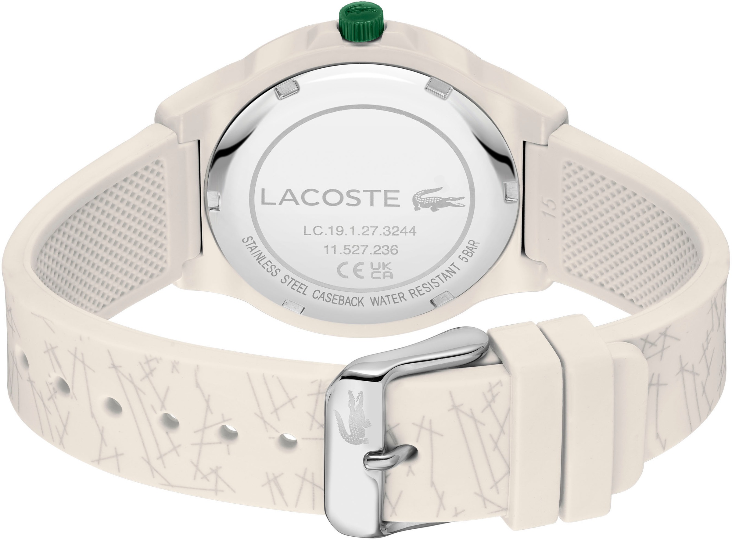 Lacoste Quarzuhr »NEOCROC«, Armbanduhr, Damenuhr, Silikonarmband, analog
