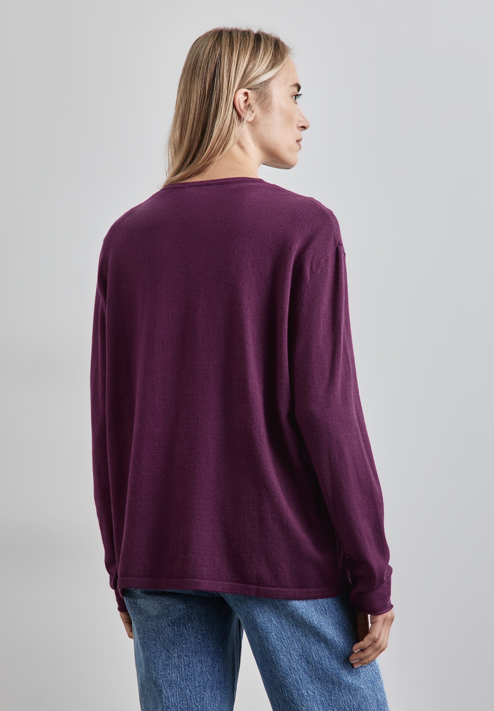 STREET ONE Strickjacke, aus Feinstrick