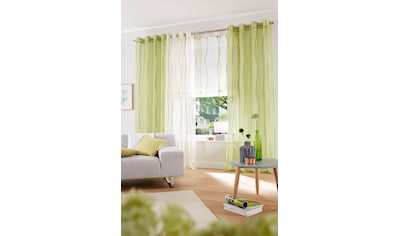 Gardine »Dimona«, (2 St.), 2er-Set, transparent, Voile, Polyester