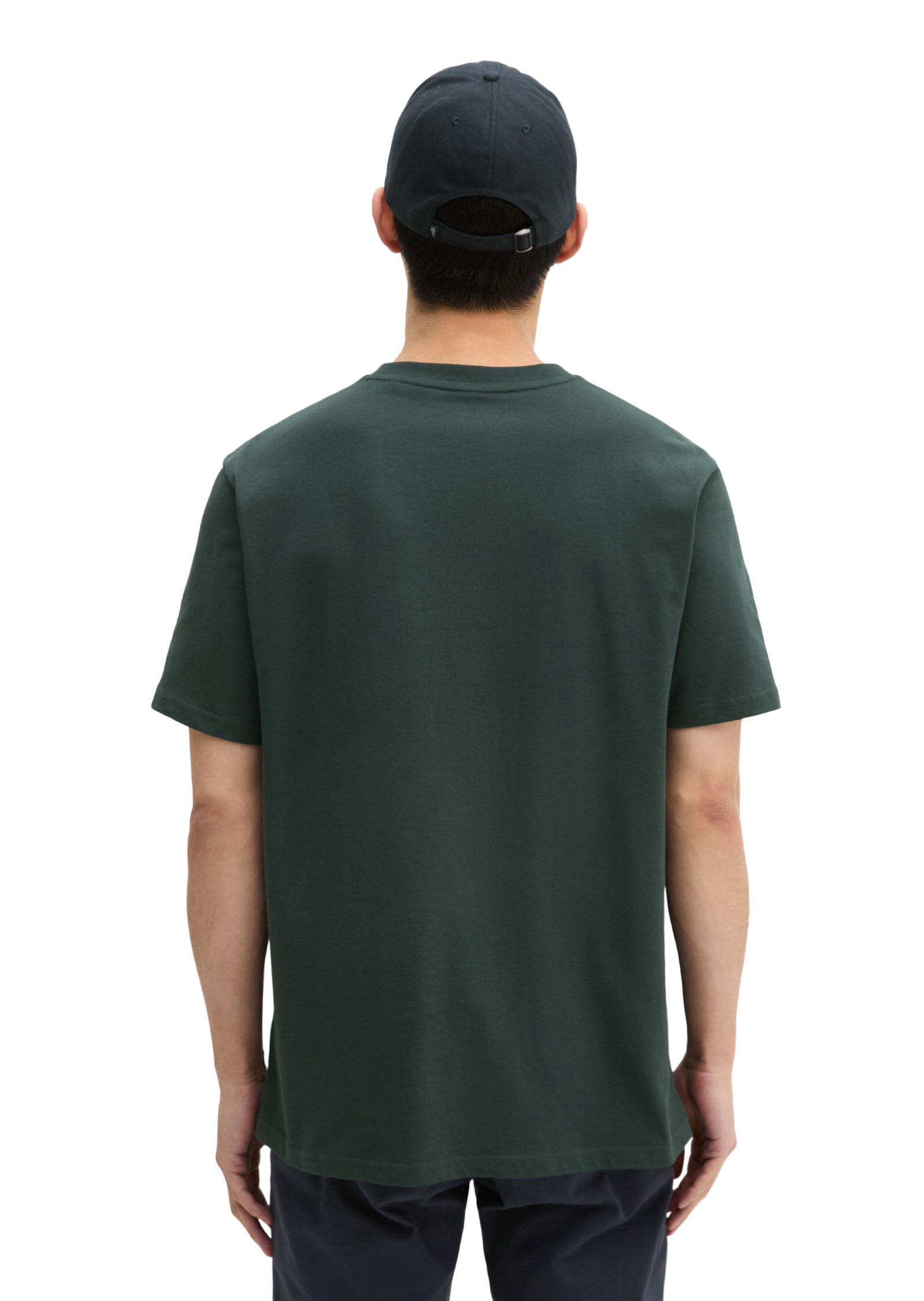 Marc O'Polo T-Shirt »T-shirt, short sleeve, logo print, ribbed collar«