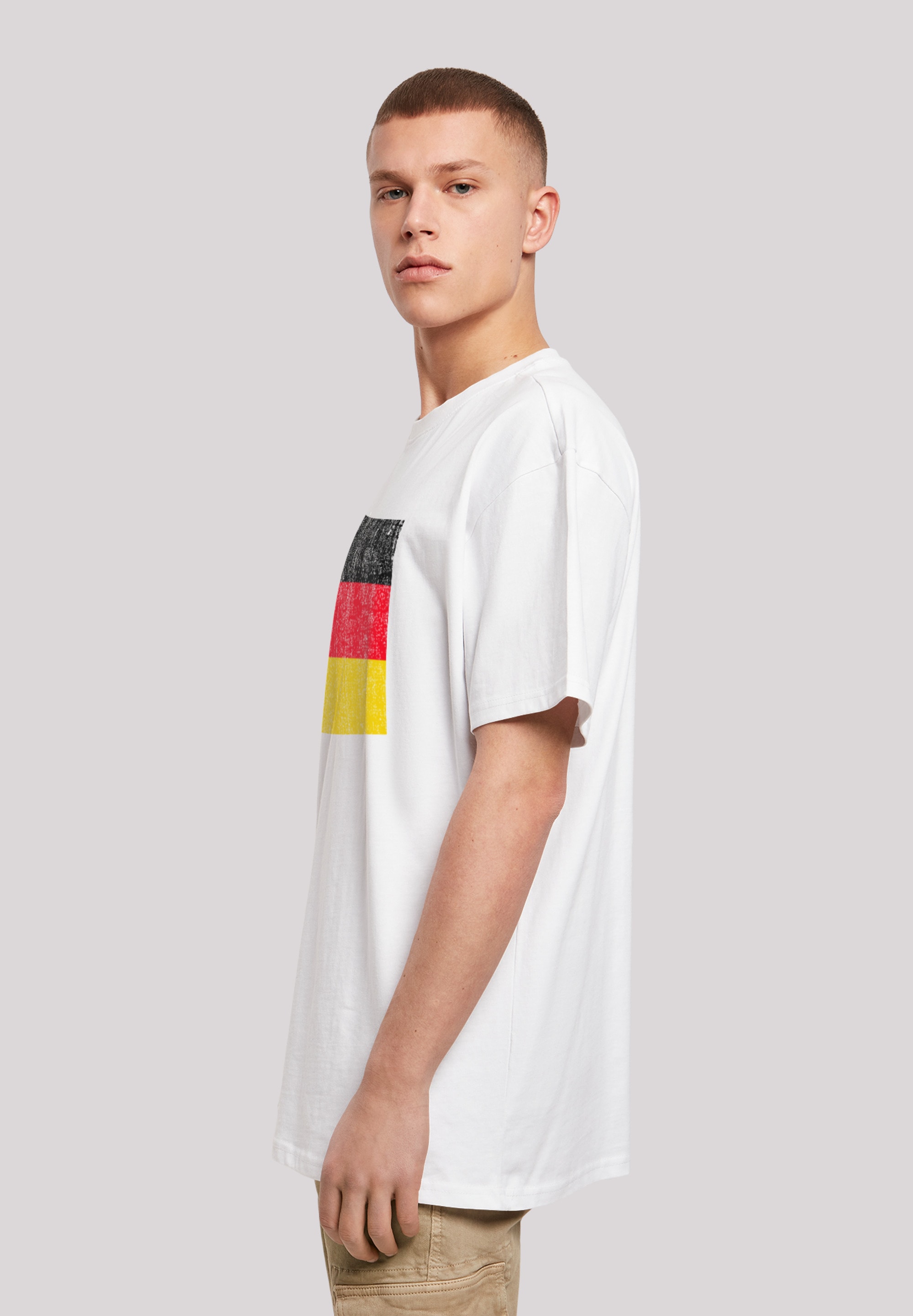 F4NT4STIC T-Shirt »Germany Deutschland Flagge distressed«, Print