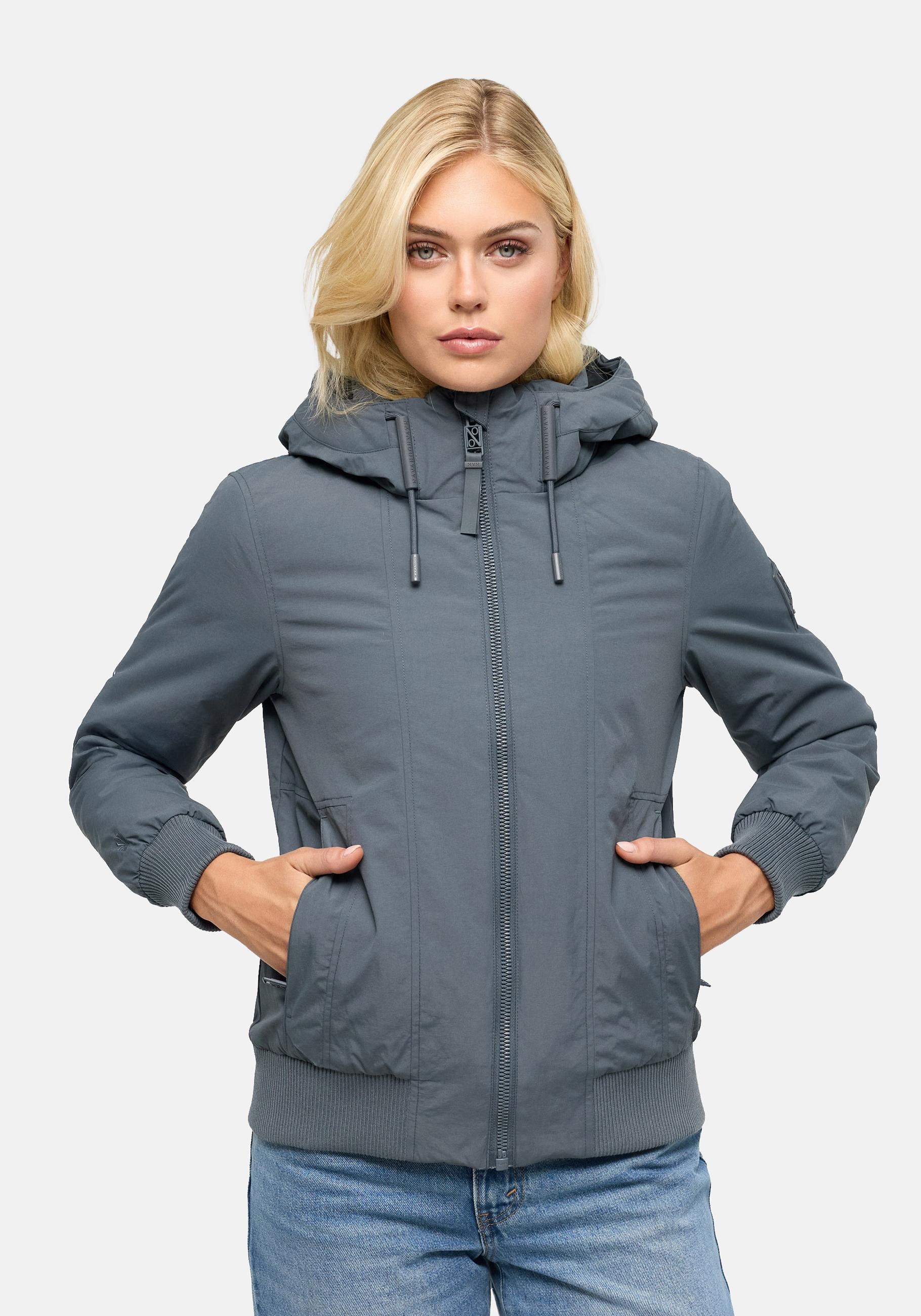 Navahoo Winterjacke "Kichermaus 14" mit Kapuze Wasserdichte Damen Jacke mit Kapuze