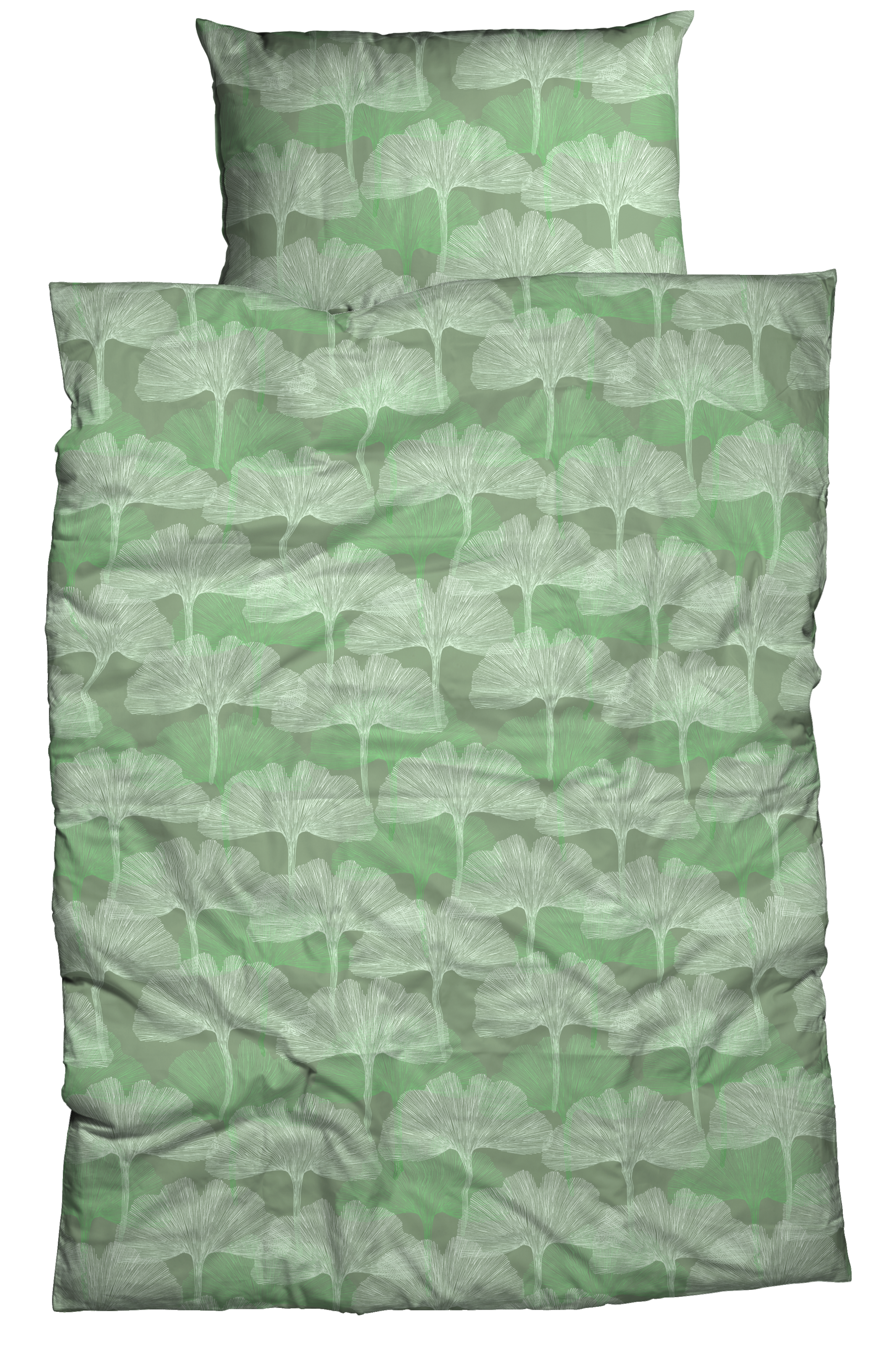 CASATEX Bettwäsche "Ginkgo" 2 Stk. zarte Ginkgo Blätter, elegantes Design günstig online kaufen