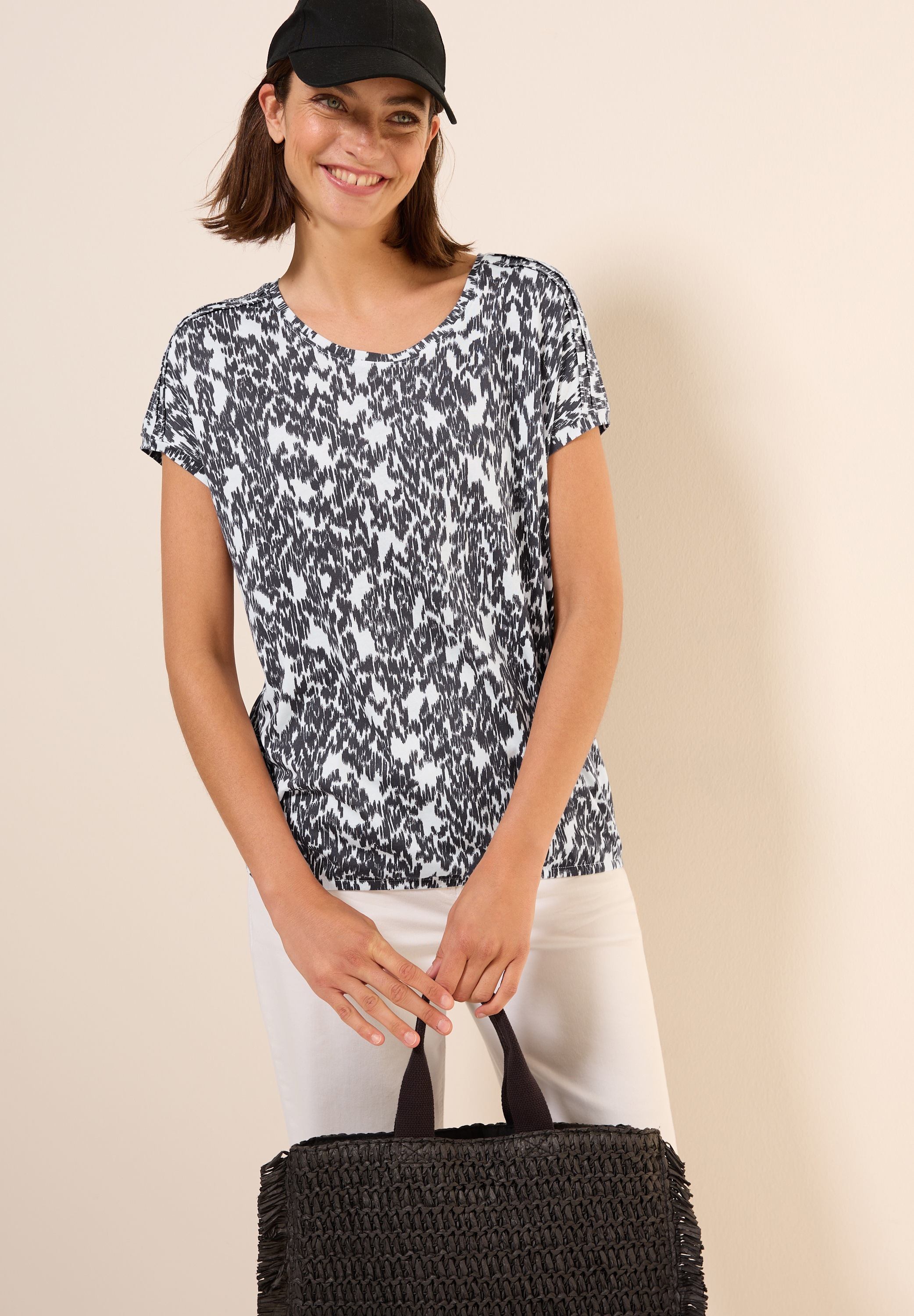 Cecil T-Shirt, mit All-Over Print günstig online kaufen