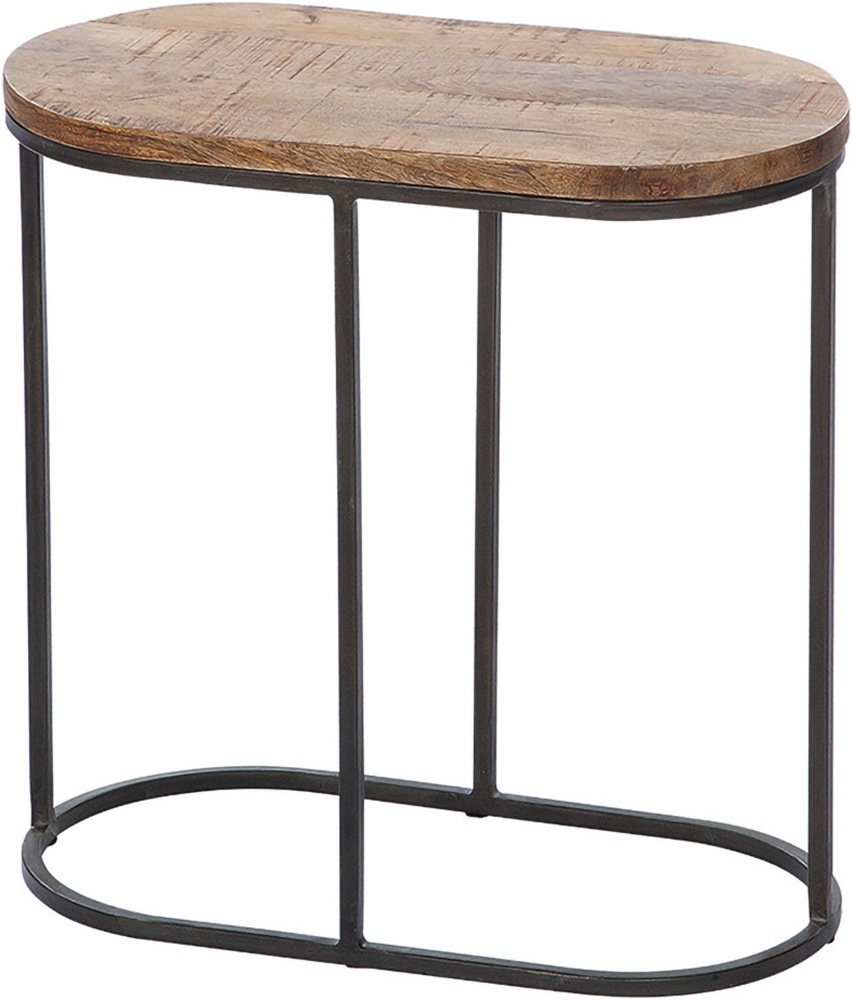 GILDE Beistelltisch "2er Set Beistelltisch oval Camara" 2 Stk. tlg. Wohnzimmer, Ablagetisch, Sofatisch, Beistellmöbel, Interior