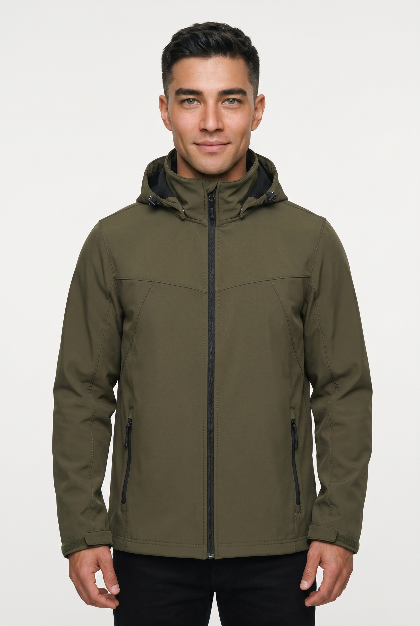 Icepeak Softshelljacke "ICEPEAK BRIMFIELD" mit Kapuze mit abnehmbarer Kapuze, winddicht, wasserabweisend, atmungsaktiv