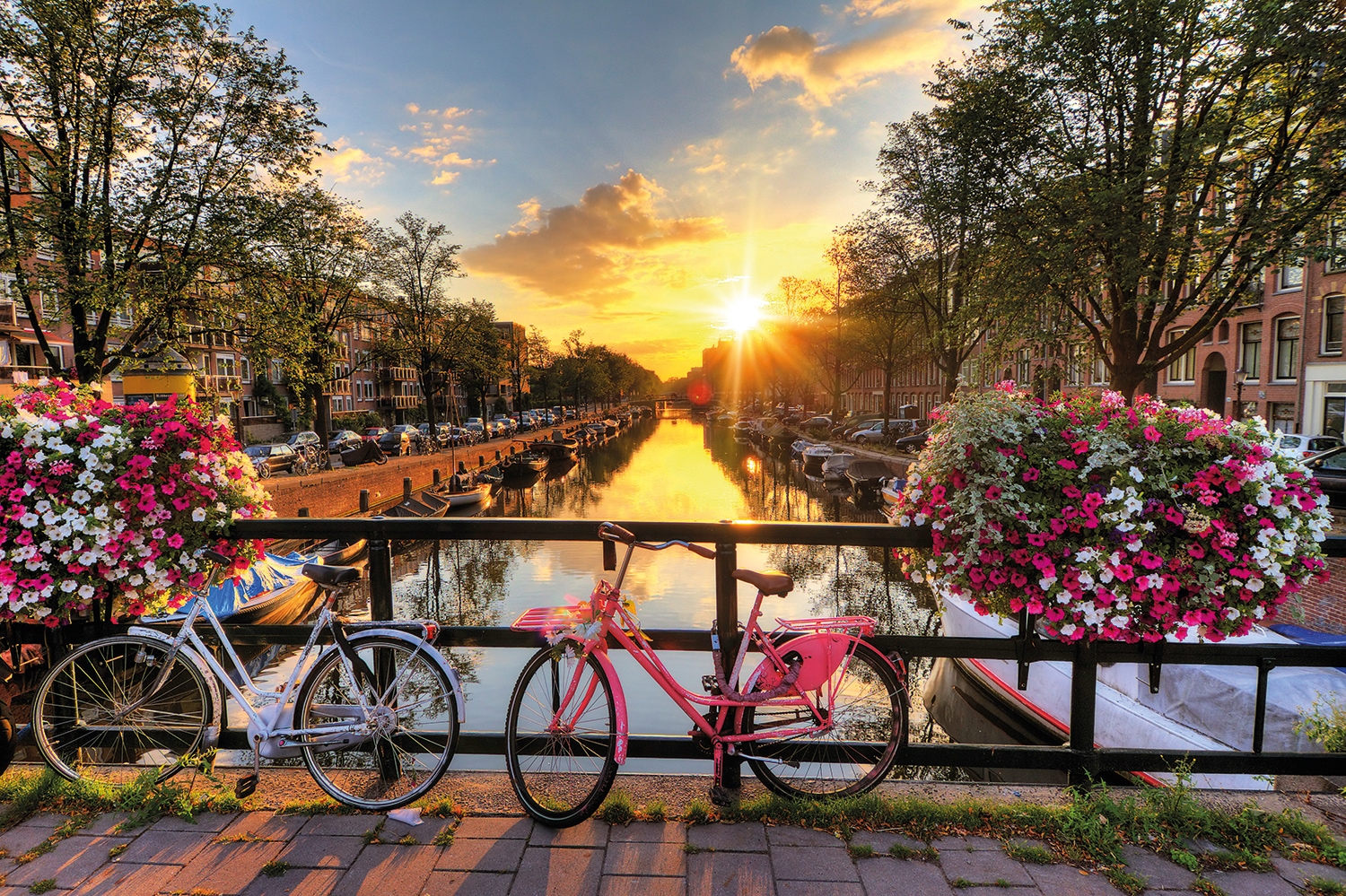 Papermoon Fototapete "Amsterdam Sunrise" glatt