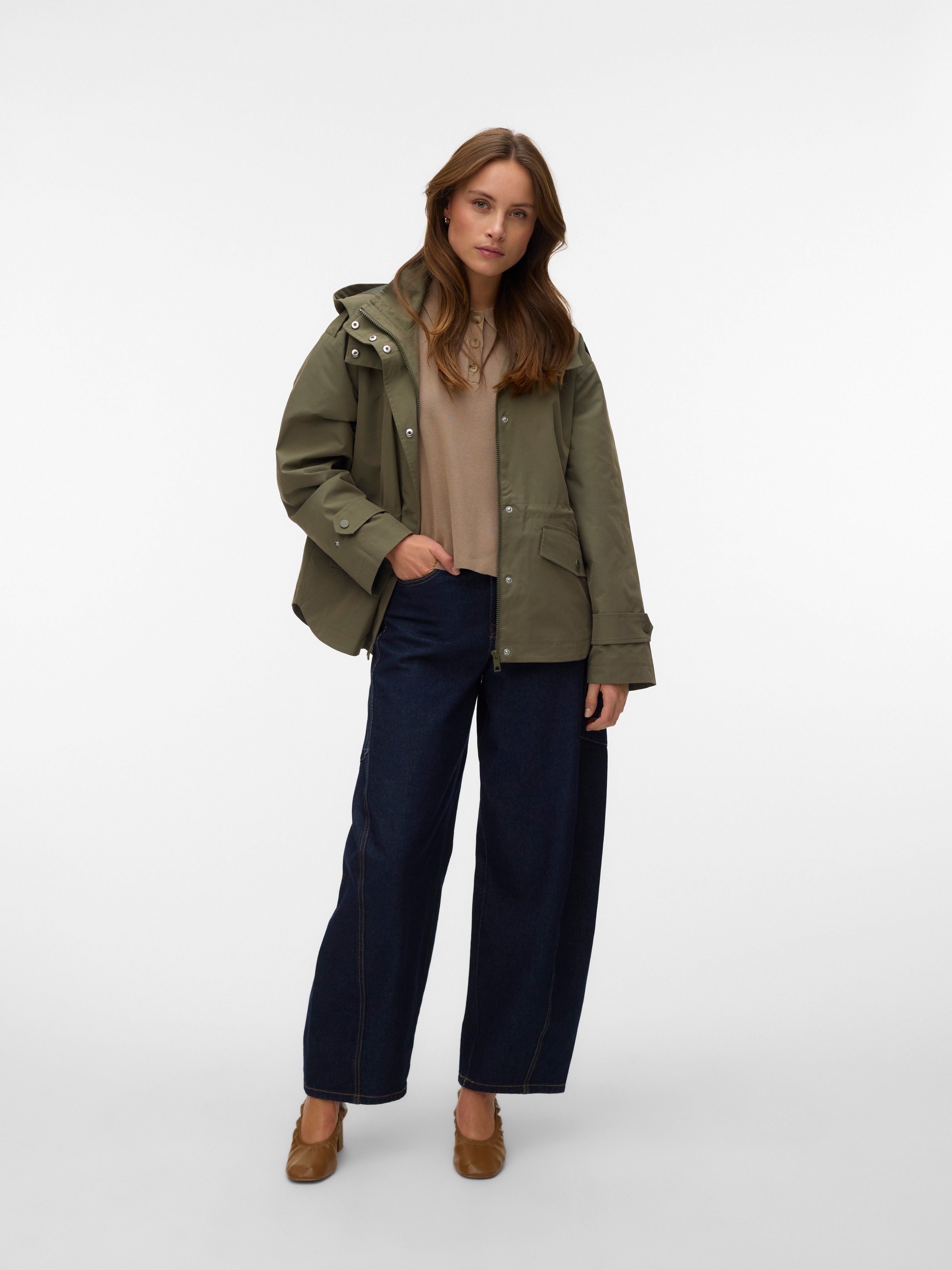 Thumbnail - Vero Moda Kurzjacke "VMLEANNE JACKET BOO" mit Kapuze