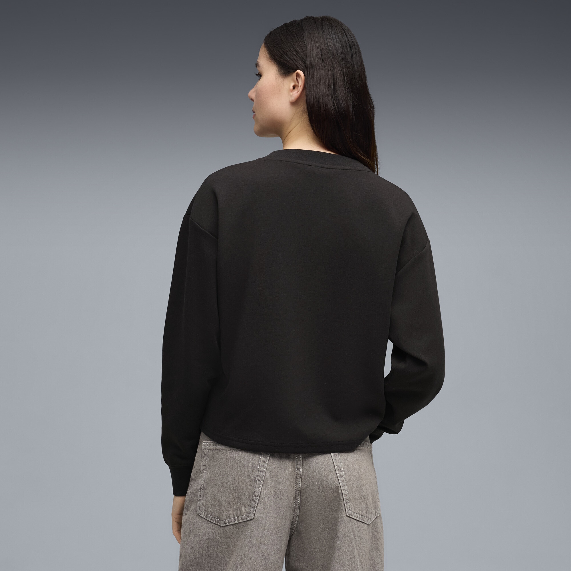 PUMA Sweatshirt »Essentials Elevated Sweatshirt mit V-Ausschnitt Damen«
