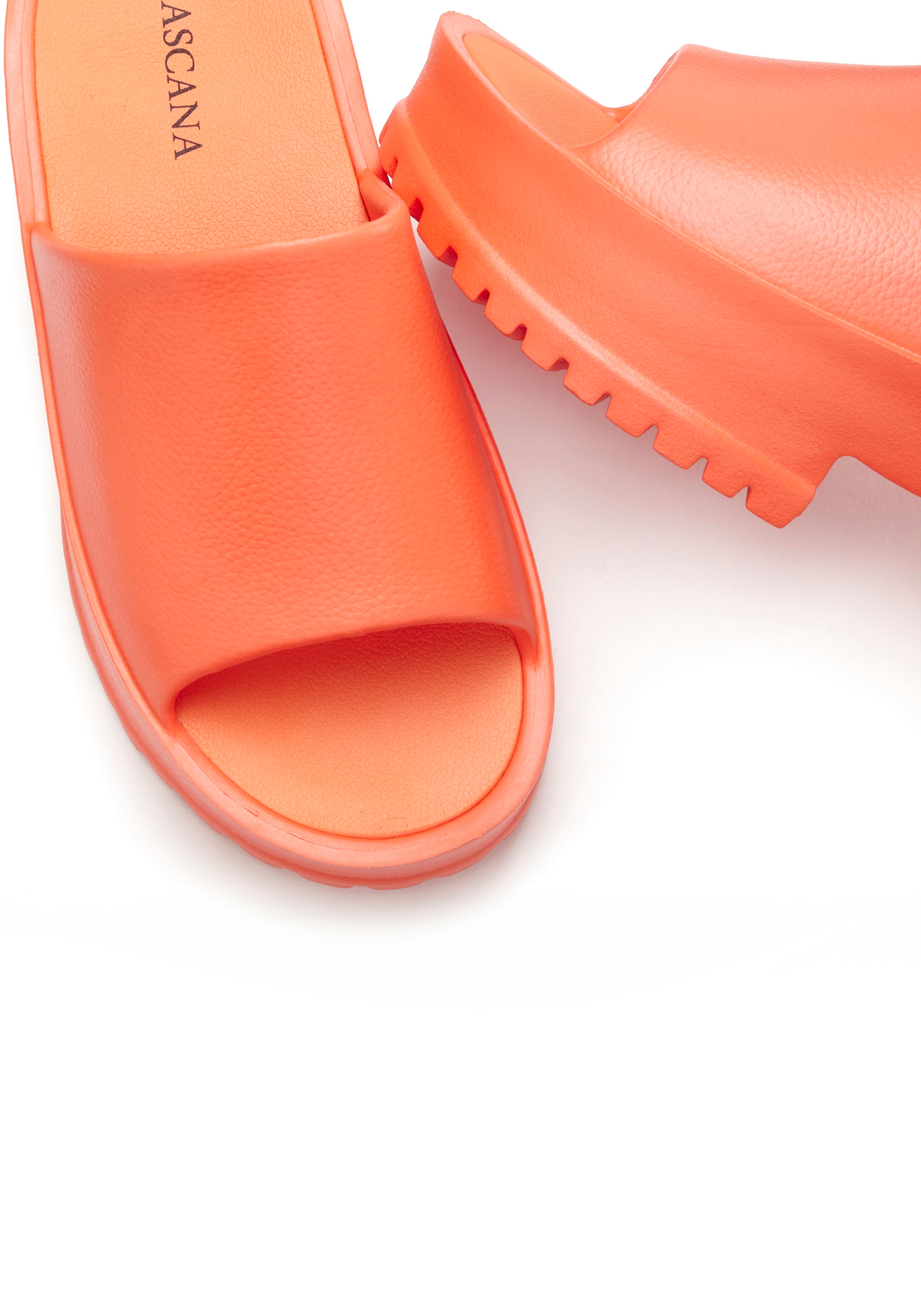 LASCANA Pantolette, Mule, Sandale, offener Schuh mit Plateausohle