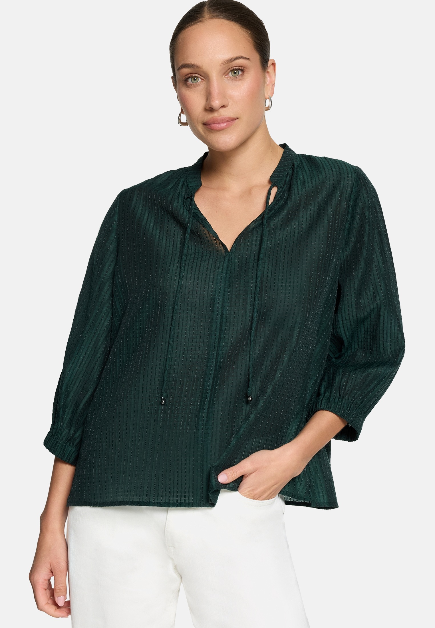 Zero Schlupfbluse »Damen mit Struktur«