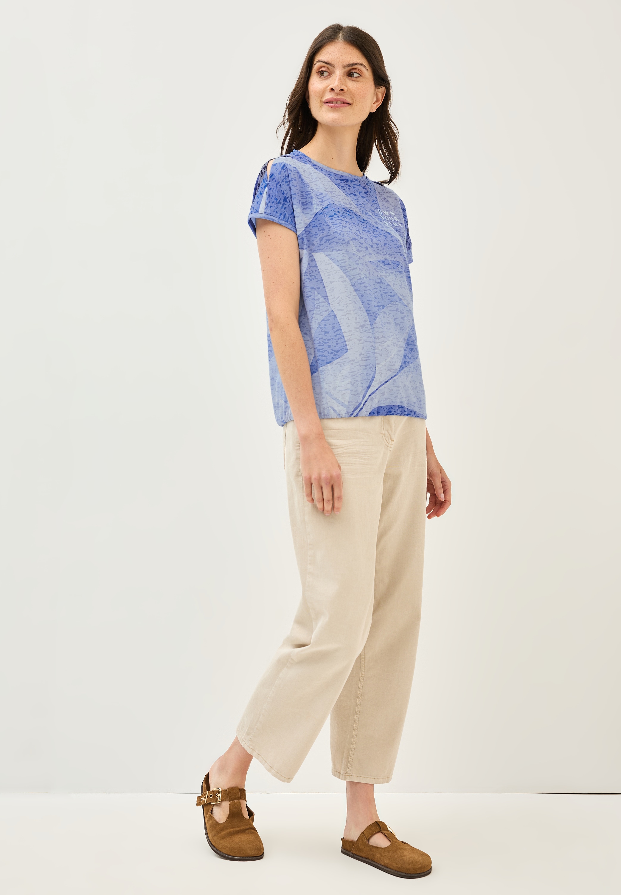 Cecil Print-Shirt, mit Elastikbund
