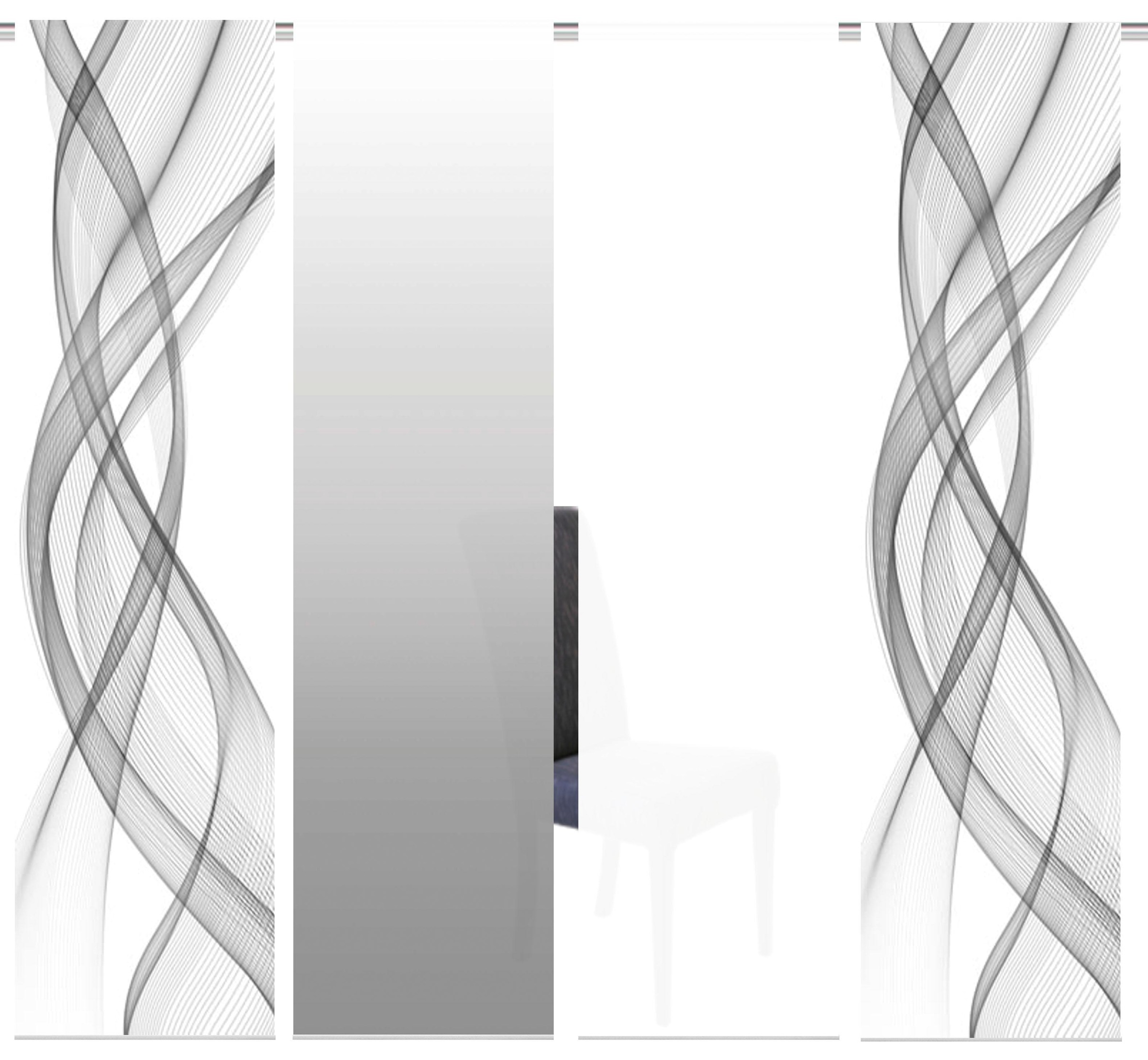 HOME WOHNIDEEN "FERROLA" Klettband 4 Stk. tlg. HxB: 245x60, inkl. Befestigu günstig online kaufen