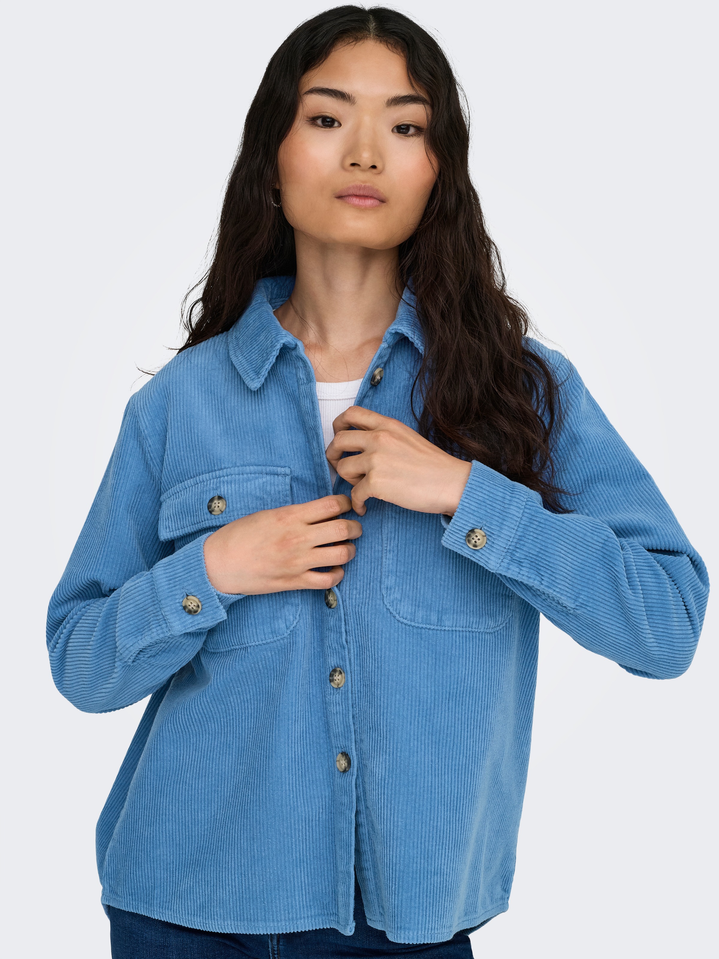 ONLY Cordjacke "ONLAMAZING L/S CORD SHACKET PNT" günstig online kaufen