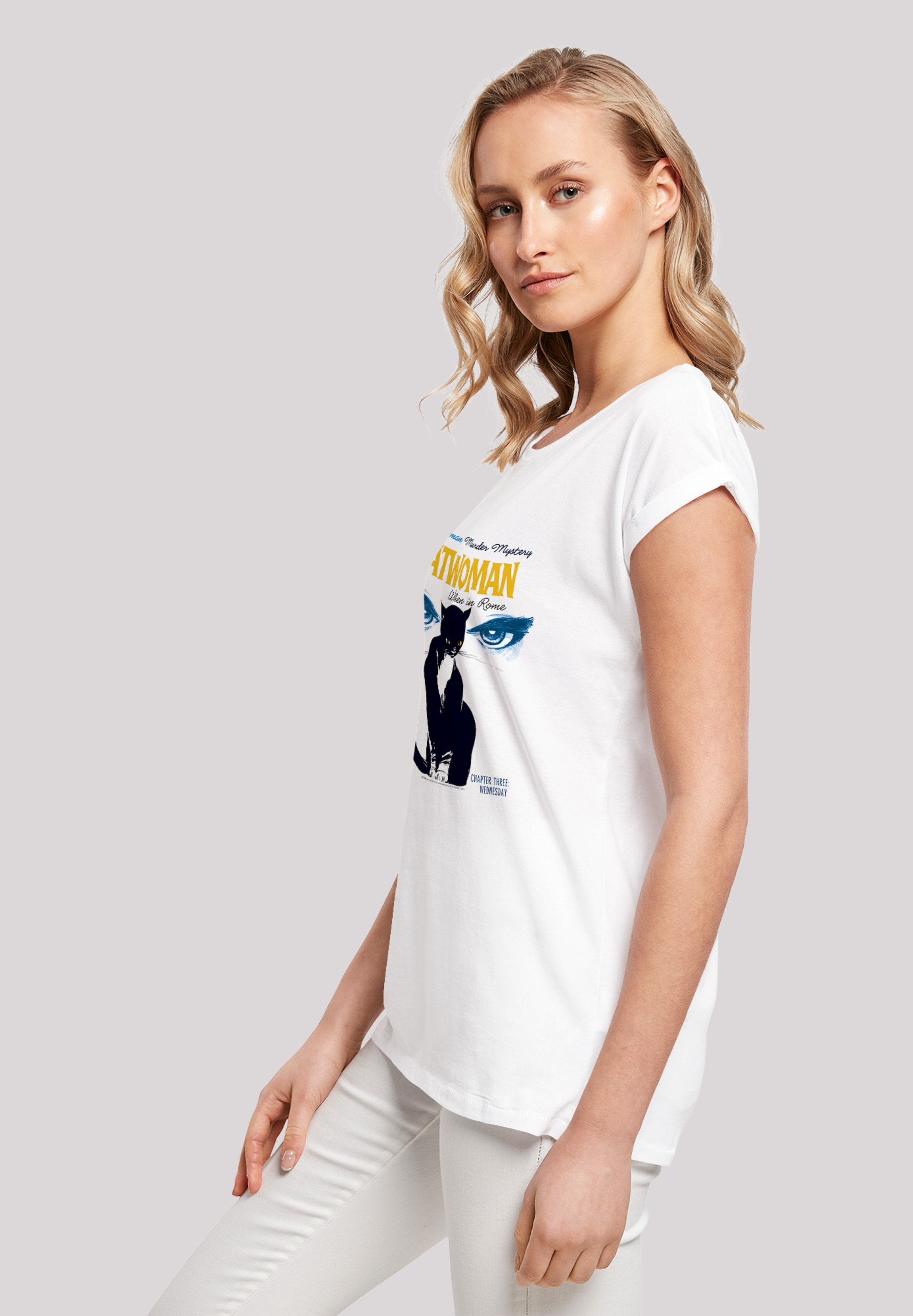 F4NT4STIC T-Shirt »DC Comics Batman Catwoman When In Rome«, Damen,Premium Merch,Regular-Fit,Kurze Ärmel,Bedruckt