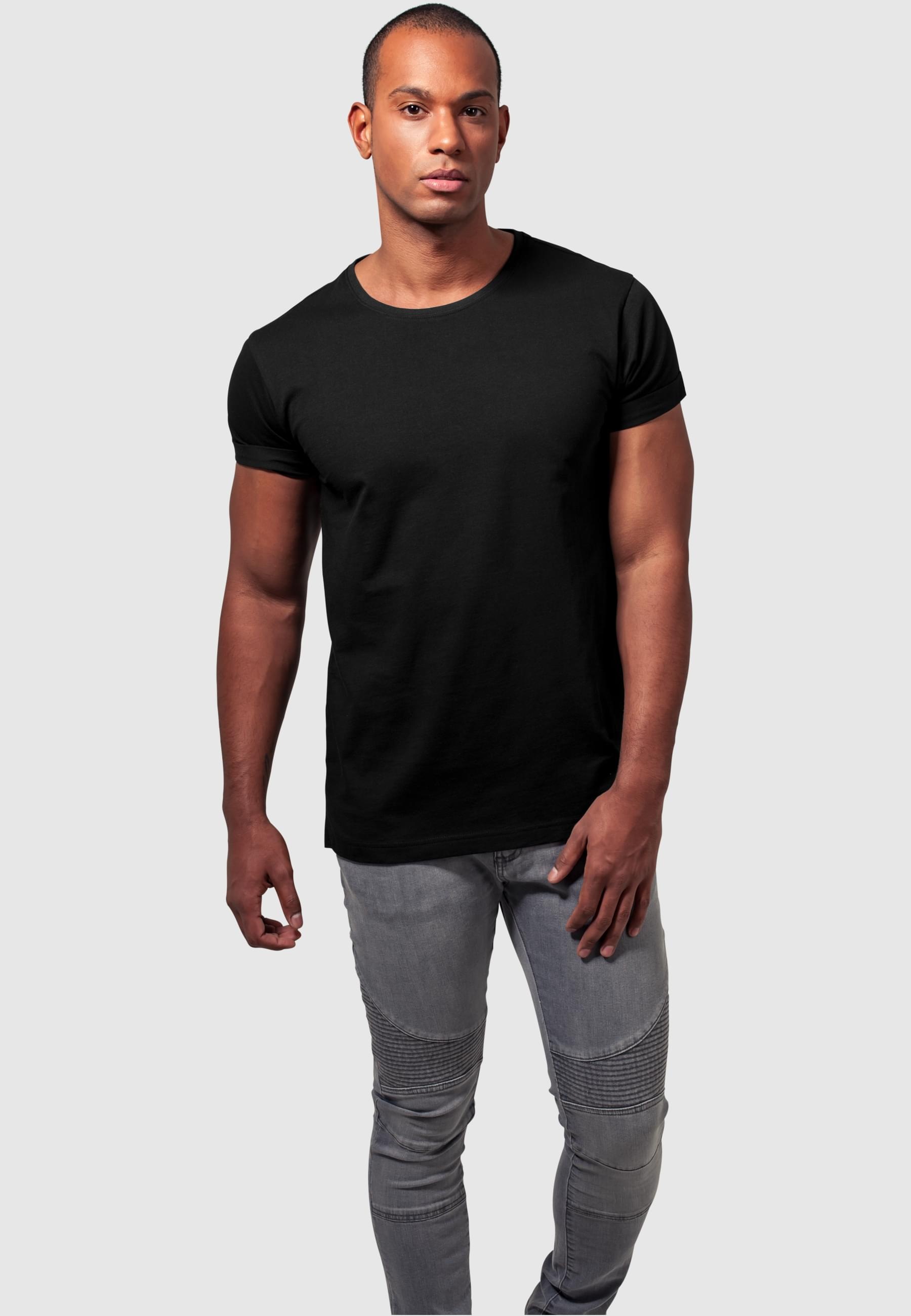 URBAN CLASSICS T-Shirt »Urban Classics Herren Turnup Tee«, (1 tlg.)