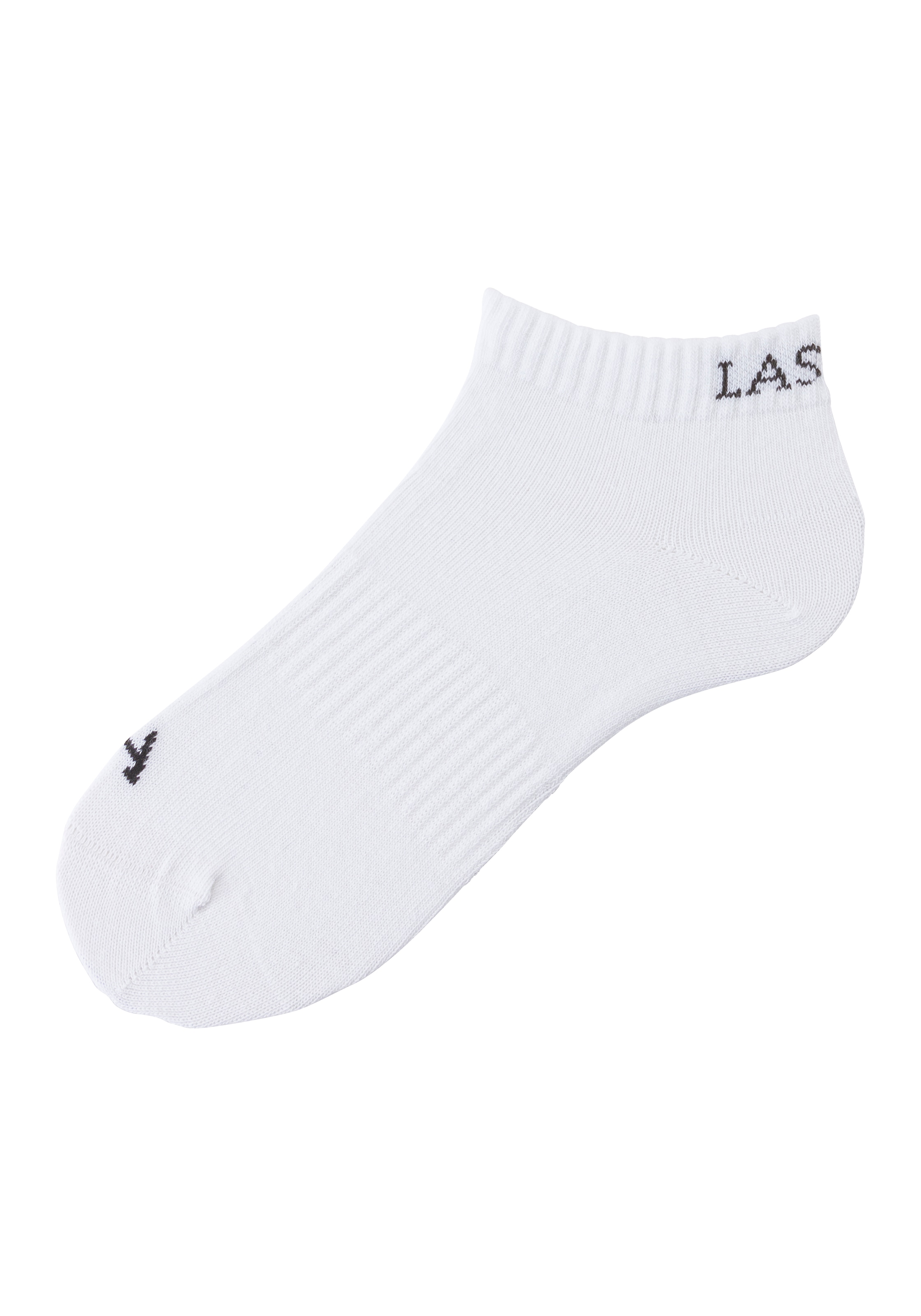 LASCANA ACTIVE Sneakersocken, (Packung, 6 Paar), mit eingestricktem Marken Logo