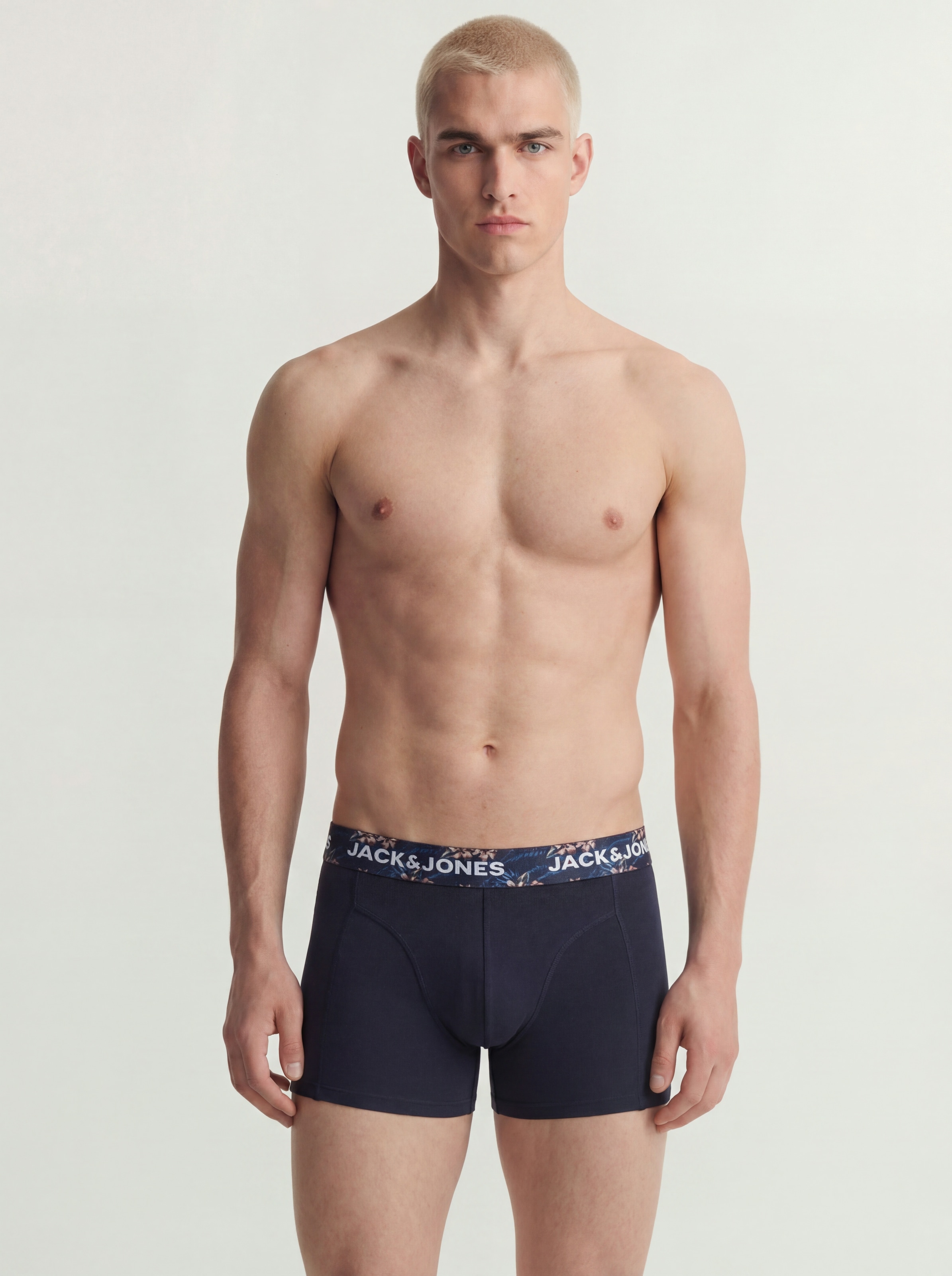 Jack & Jones Trunk »JACLAMINE FLOWER TRUNKS 3 PACK SN« Packung, 3 Stk. Baumwollmischung, elastischer Bund