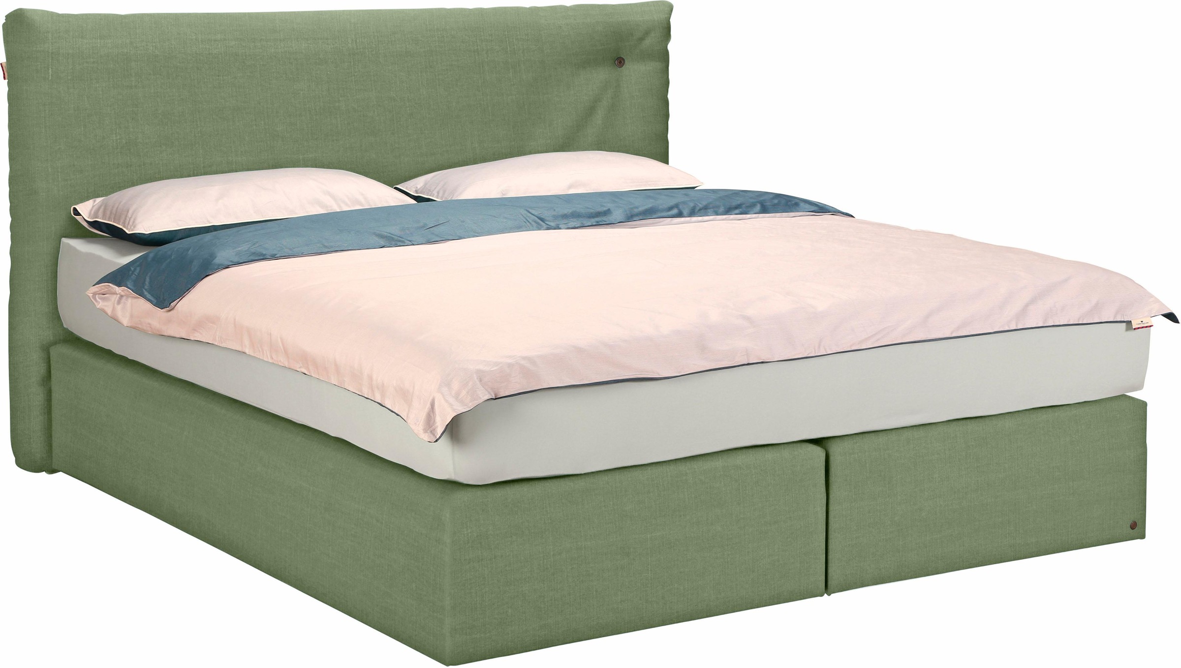 TOM TAILOR Boxspringbett SOFT CLOUD BOX, mit dekorativem Knopfdetail am Kopfteil