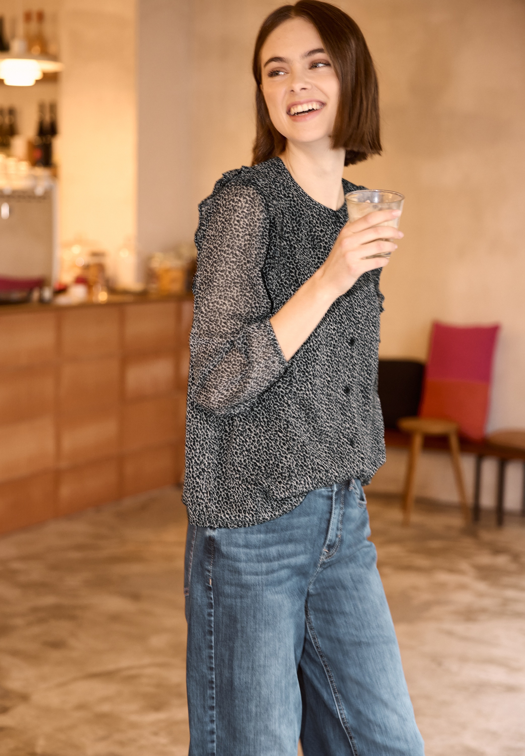 STREET ONE STUDIO Chiffonbluse günstig online kaufen