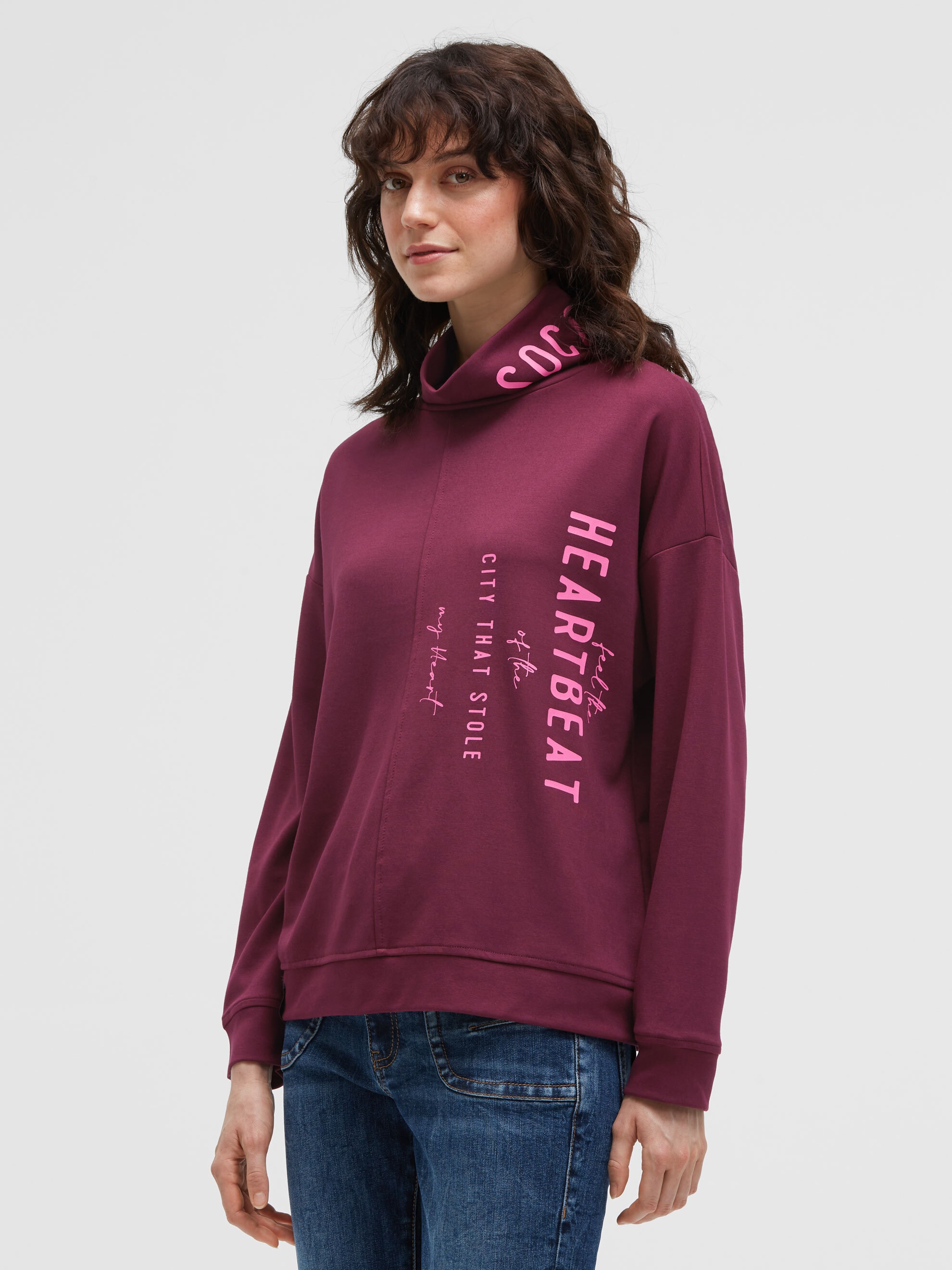 SOCCX Sweater, mit Stehkragen