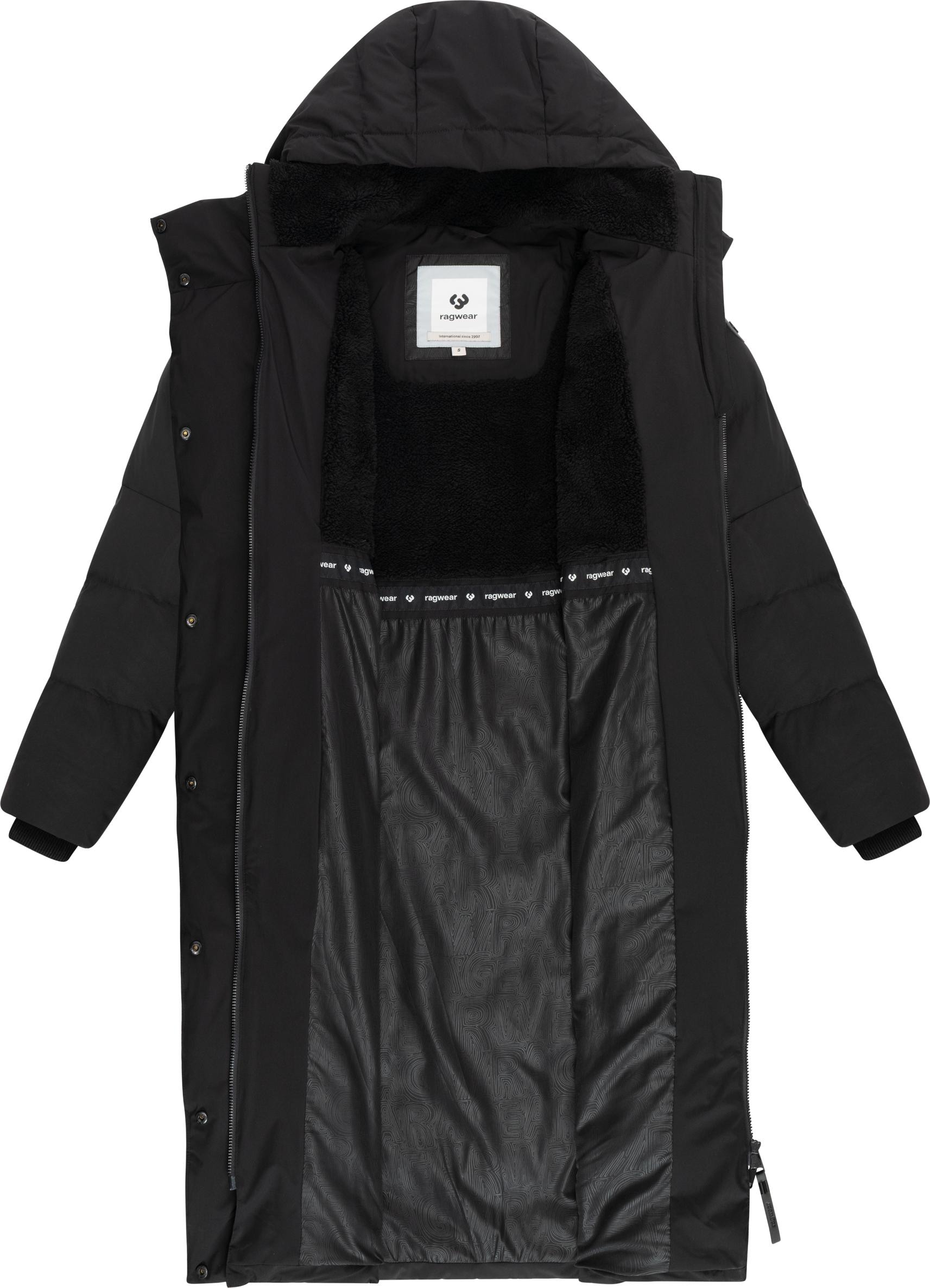 Ragwear Wintermantel »Pavla Long Soft YOUMODO«, Wasserdichter Steppmantel mit Kuschelkragen