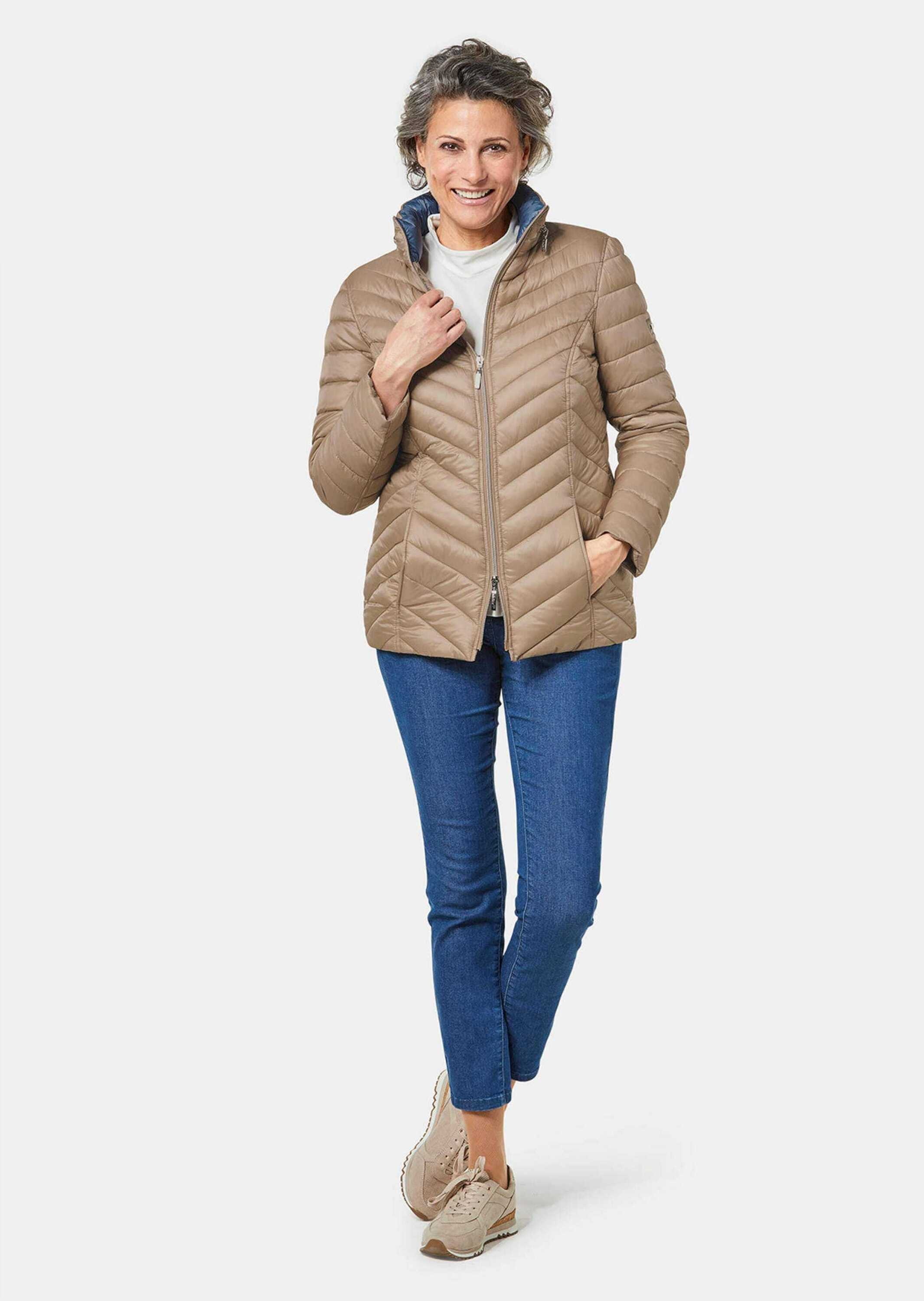 GOLDNER Steppjacke »Leichte Steppjacke in knitterarmer Ware« Leichte Wattierung mit Diagonalstepp