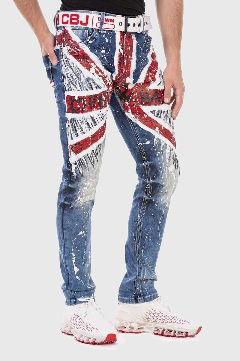 Cipo & Baxx 5-Pocket-Jeans »Jeans«, mit coolem Print