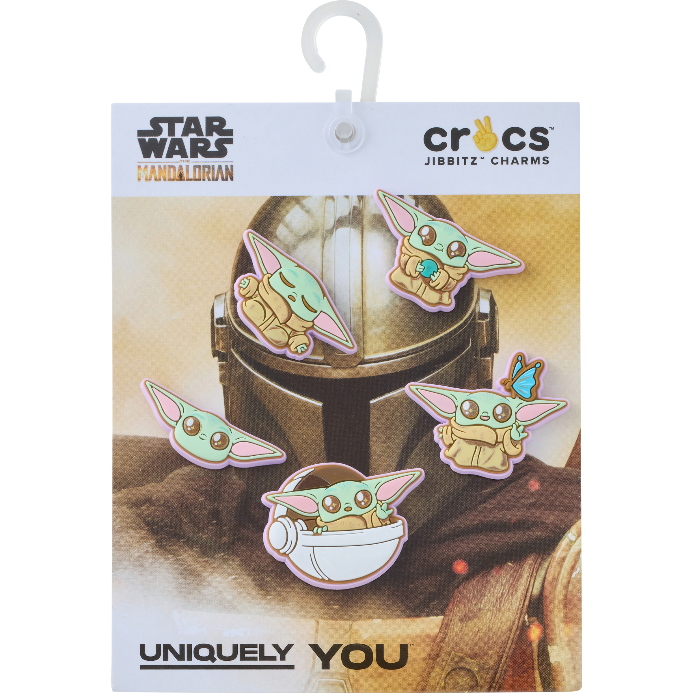 Crocs Schuhanstecker "Jibbitz™ Star Wars Grogu" Set, Kein Spielzeug. Nicht für Kinder unter 3 Jahren geeignet, 5, Charm, Anstecker für Crocs Schuhe