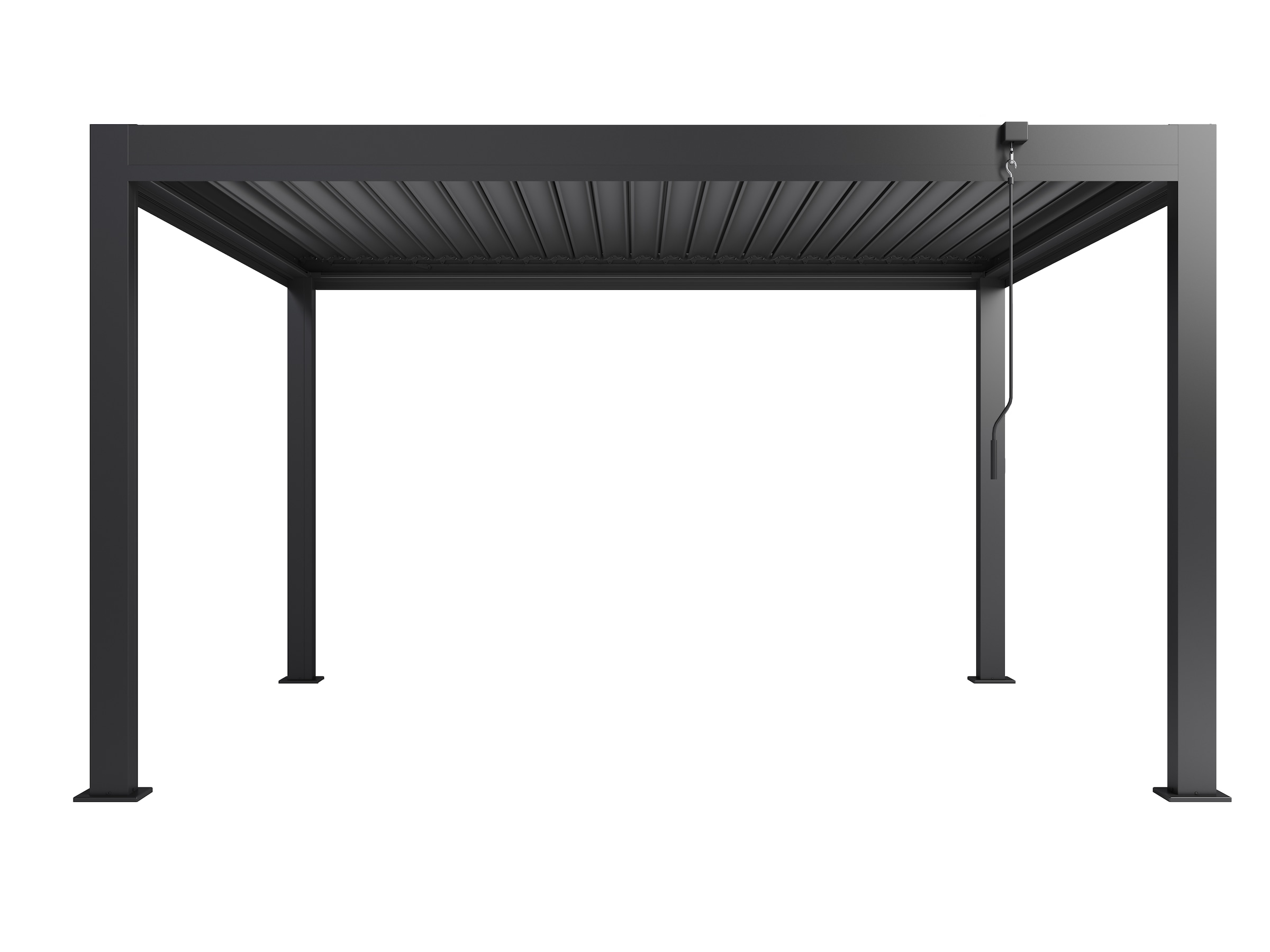KONIFERA Pavillon »Pergola Alhambra Steel« verschiedene Größen, ohne Seitenteile