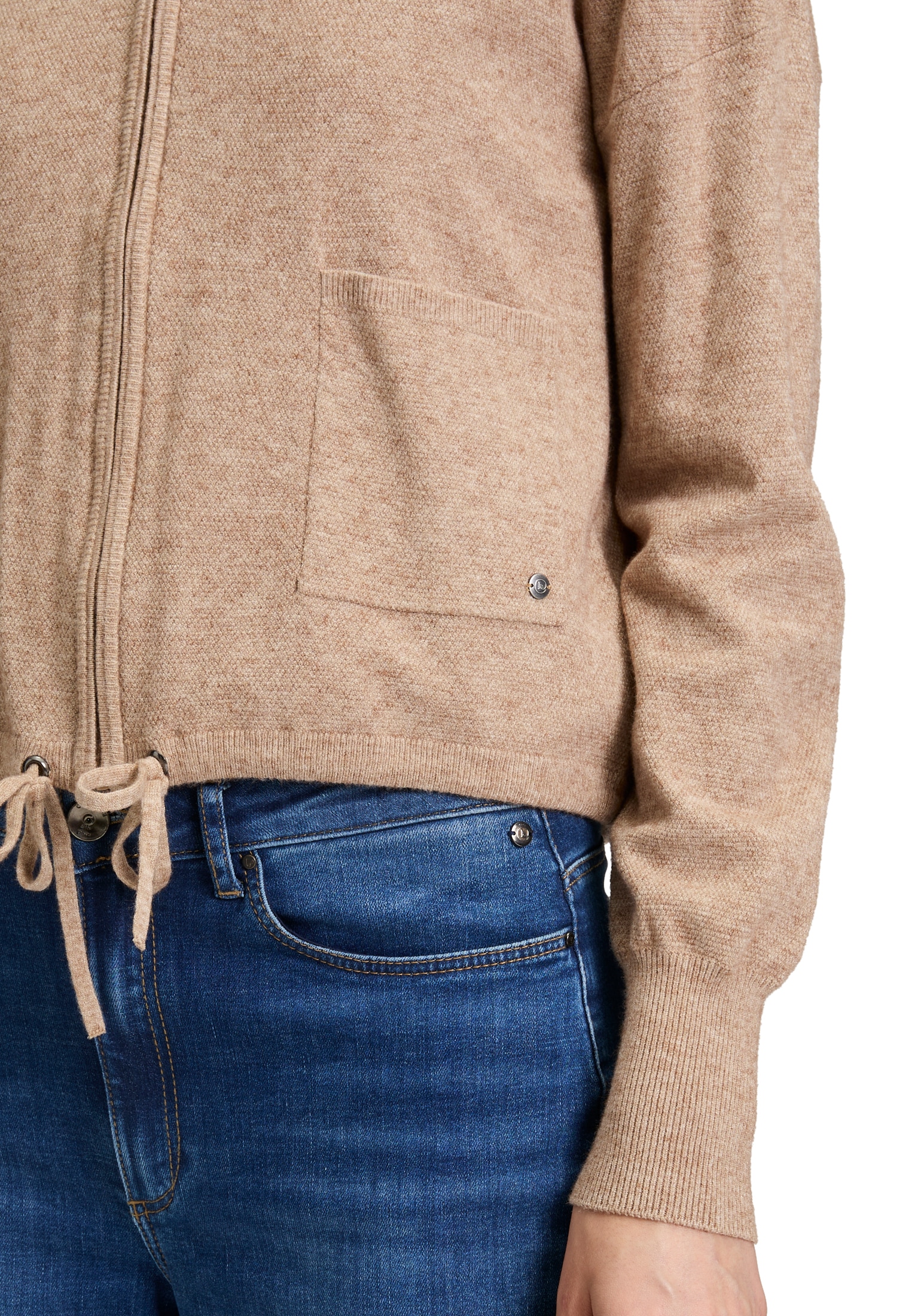 Betty&Co Strickjacke »Damen mit Reißverschluss« 1 Stk. Struktur