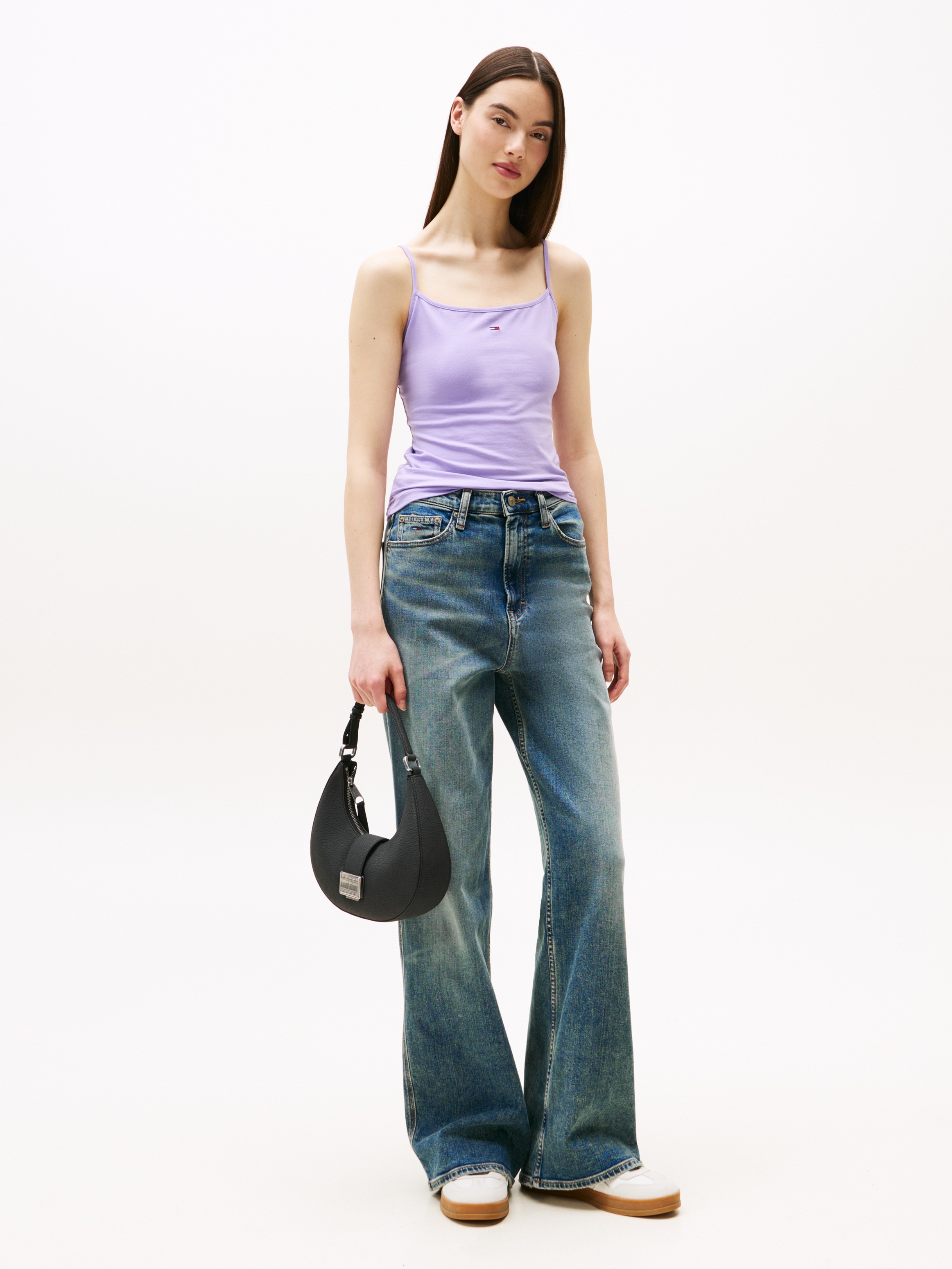 Tommy Jeans Spaghettitop "TJW ESSENTIAL STRAP TOP EXT", mit Logostickerei günstig online kaufen