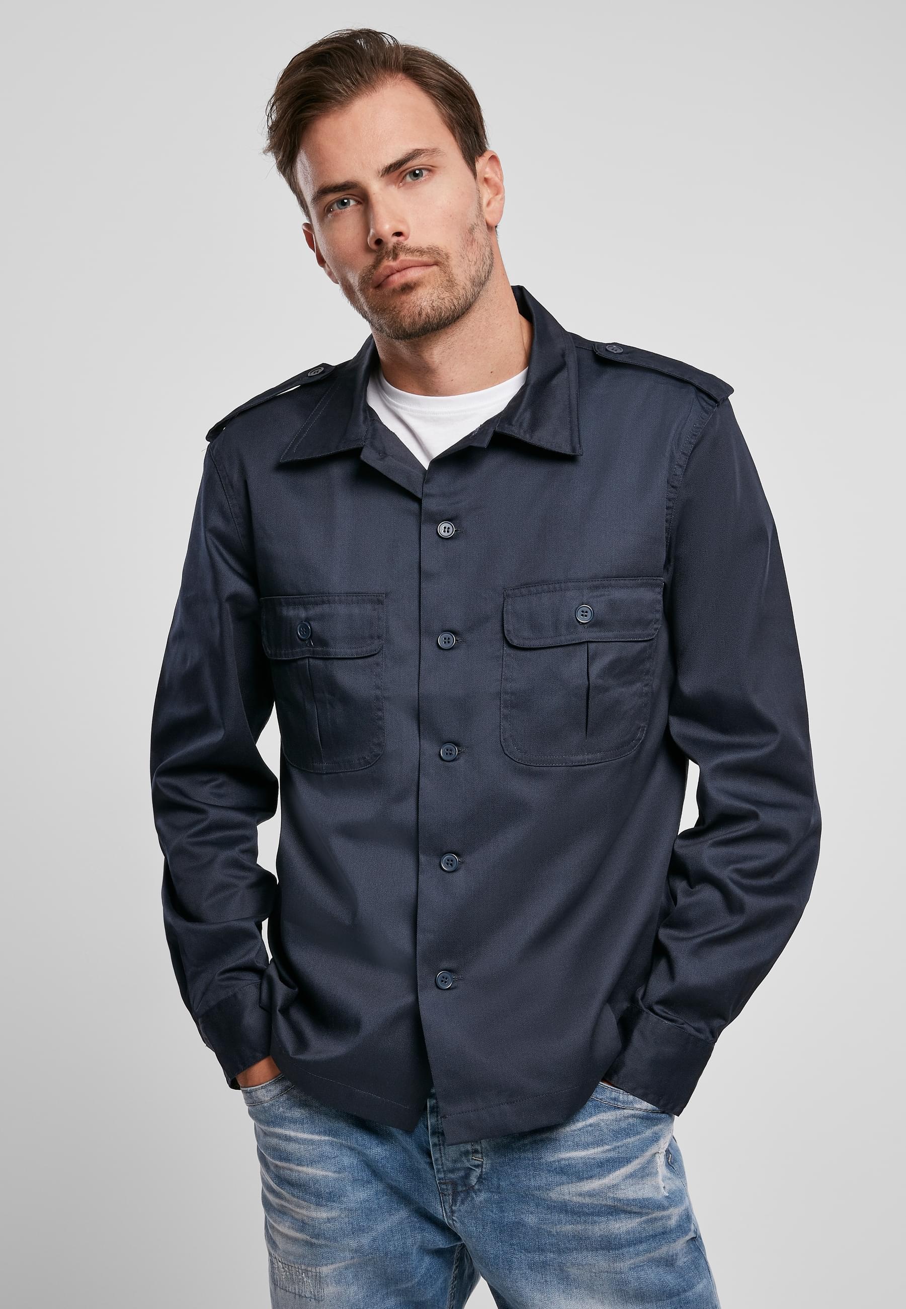 Brandit Langarmhemd »Brandit Herren US Shirt«, (1 tlg.)