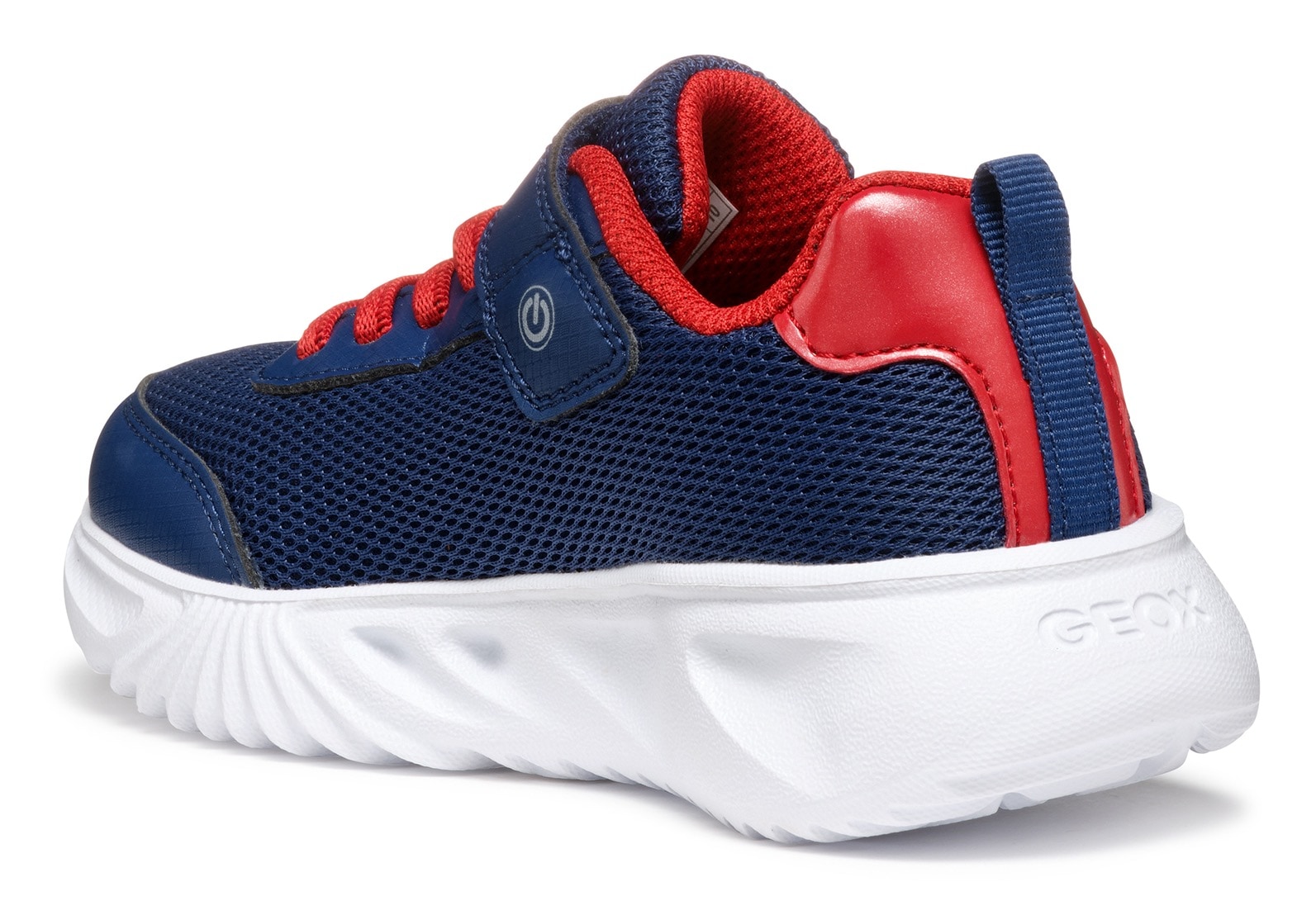 Geox Sneaker »J ASSISTER BOY Blinkschuh«, Sportschuh, Klettschuh mit auffällig blinkender Sohle