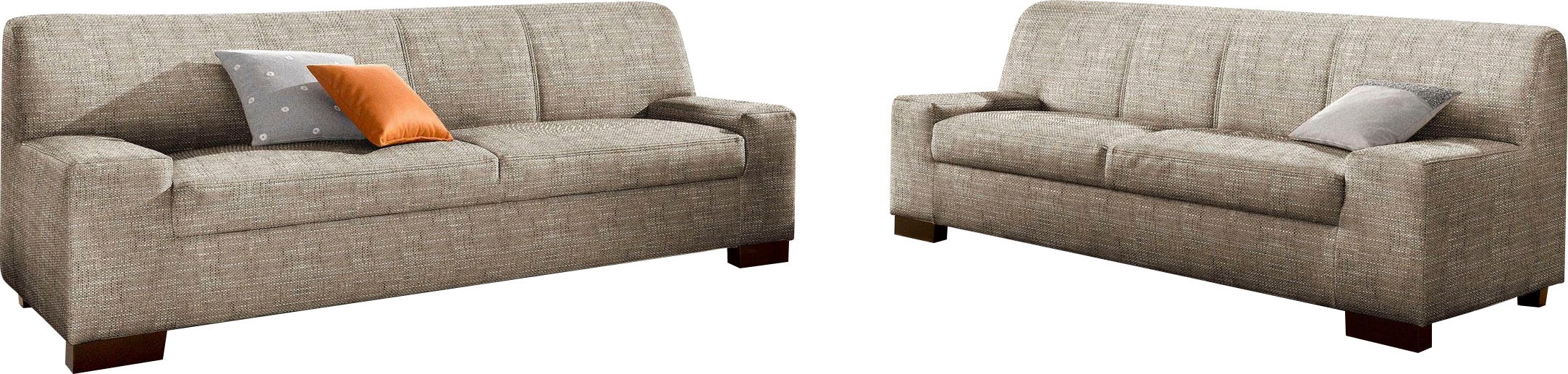 DOMO collection Polstergarnitur "Norma Top,elegant und modern, flache Armle günstig online kaufen