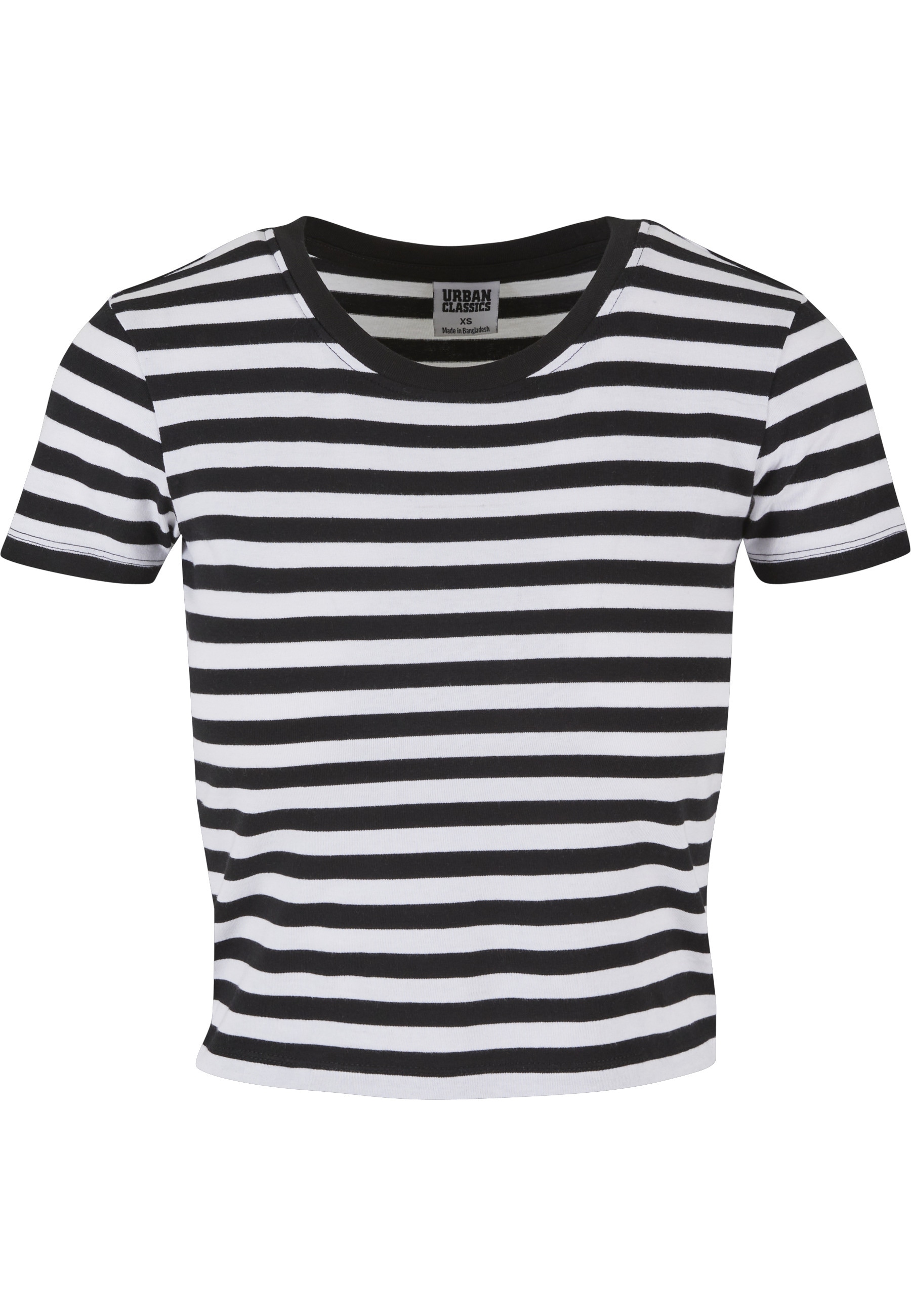 URBAN CLASSICS T-Shirt "Urban Classics Damen Ladies Short Striped Tee" 1 St günstig online kaufen