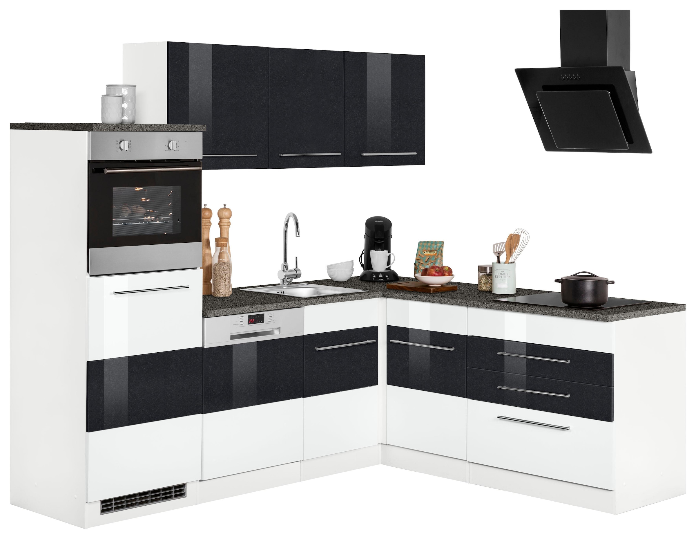 HELD MÖBEL Winkelküche "Trient", Stellbreite 230x190 cm, wahlweise mit E-Ge günstig online kaufen