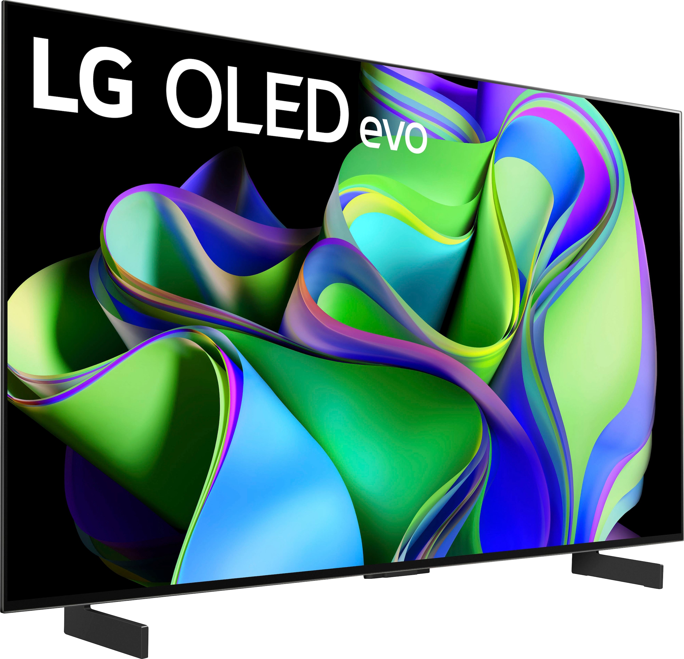 LG OLED-Fernseher, 106 cm/42 Zoll, 4K Ultra HD, Smart-TV, OLED evo, bis zu 120 Hz, α9 Gen6 4K AI-Prozessor, Twin Triple Tuner