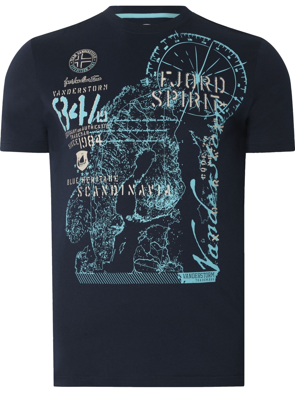 Jan Vanderstorm Rundhalsshirt "T-Shirt DOMINIK" günstig online kaufen