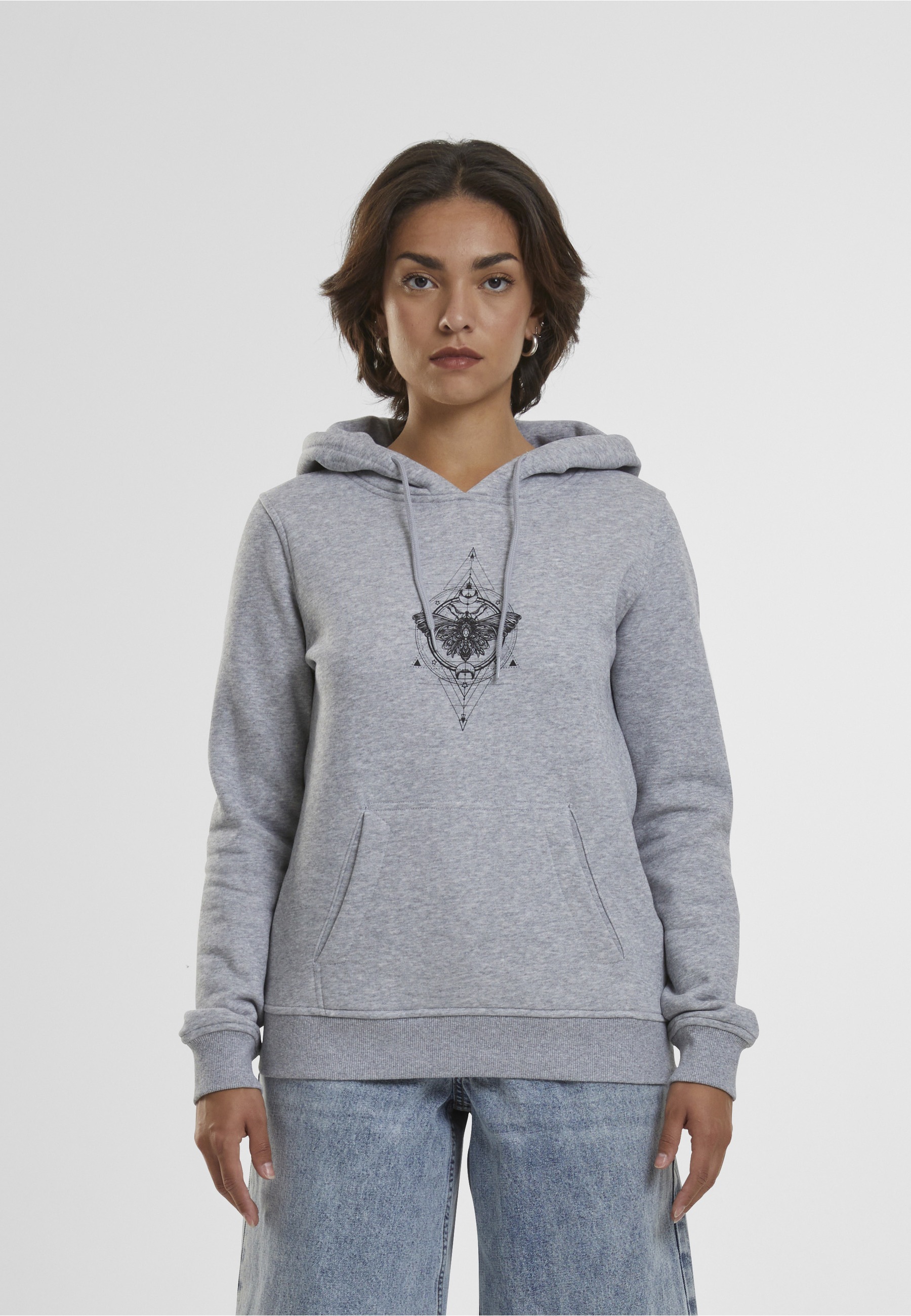 MisterTee Sweatshirt »MisterTee Damen Ladies Moth Hoody«, 1
