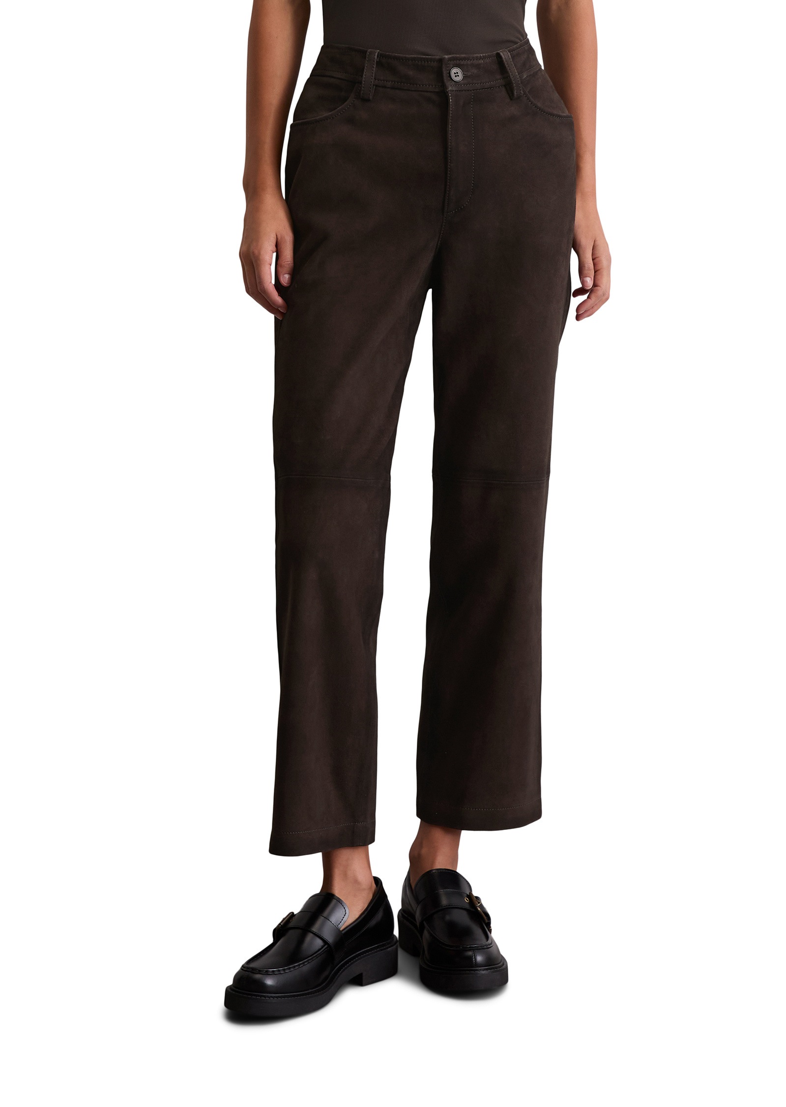 Marc OPolo Lederhose "aus softem Ziegen-Veloursleder" günstig online kaufen