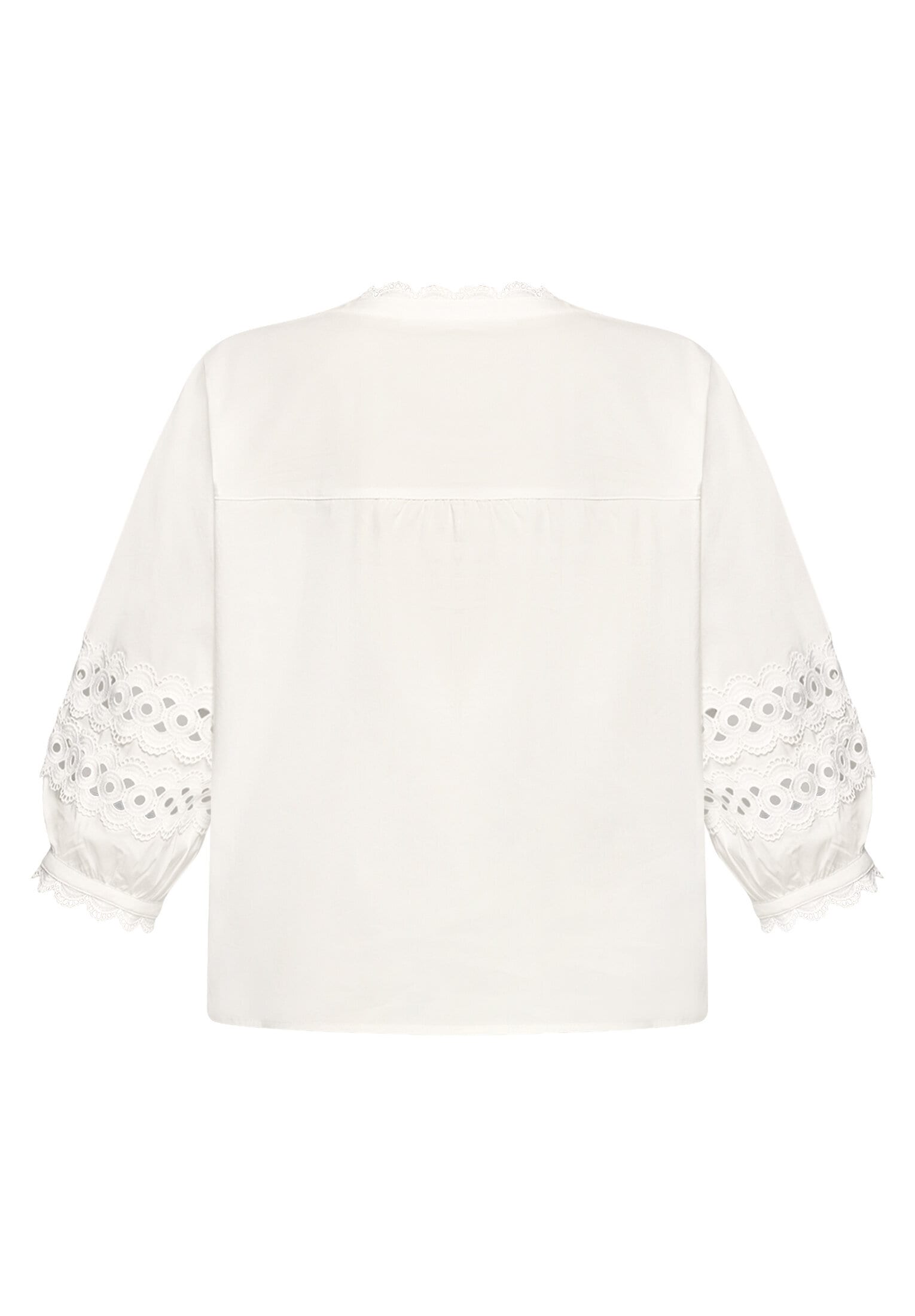 Betty&Co Schlupfbluse »Damen mit Spitzeneinsatz«