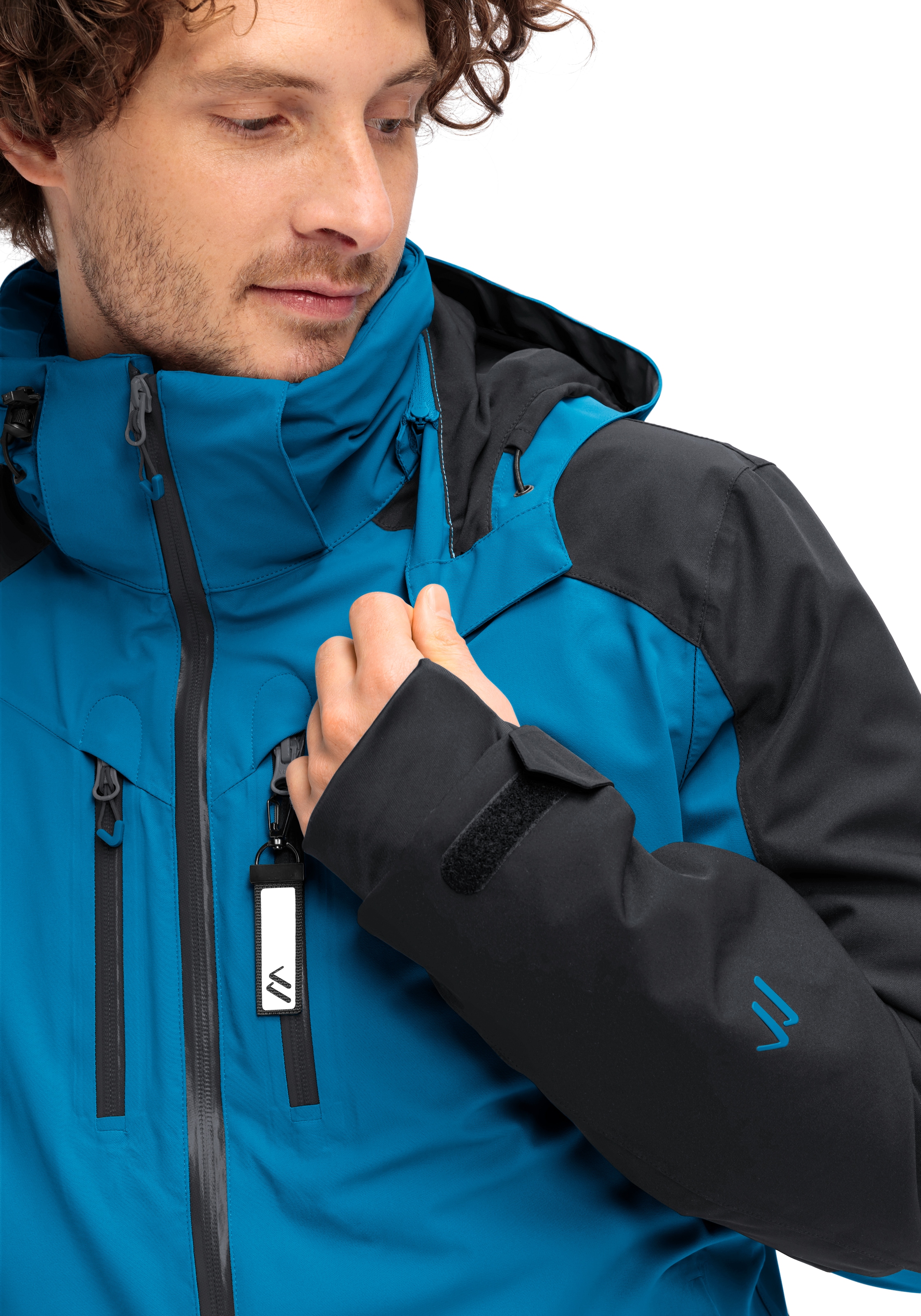 Maier Sports Skijacke »Chopok«, Herren Winterjacke mit RV-Taschen und Kapuze, wasserdicht