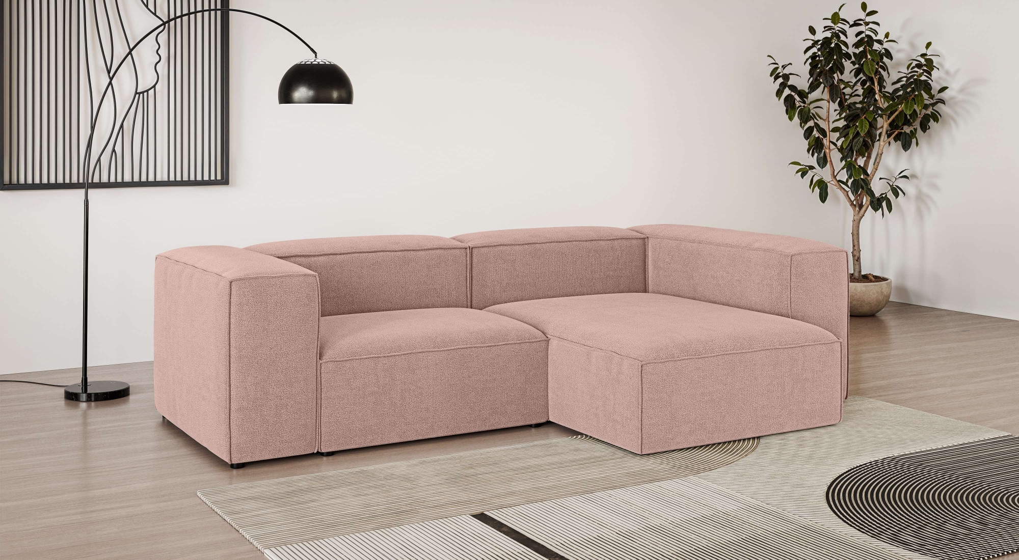 OTTO home Ecksofa "HAILY L-Form links/rechts, Modularsofa, Sitztiefe 70/130 cm" als Modul oder separat verwendbar, für individuelle Zusammenstellung