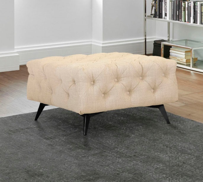 Home affaire Polsterhocker "Glynis" aufwändige Knopfheftung, moderne Cheste günstig online kaufen