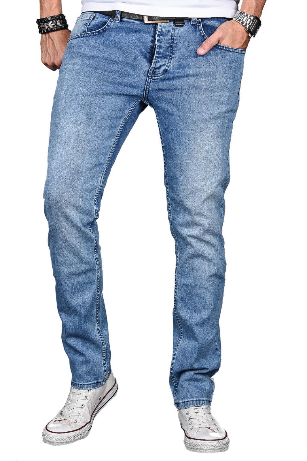 Alessandro Salvarini Slim-fit-Jeans »ASLuca«, Stretch mit Elasthan