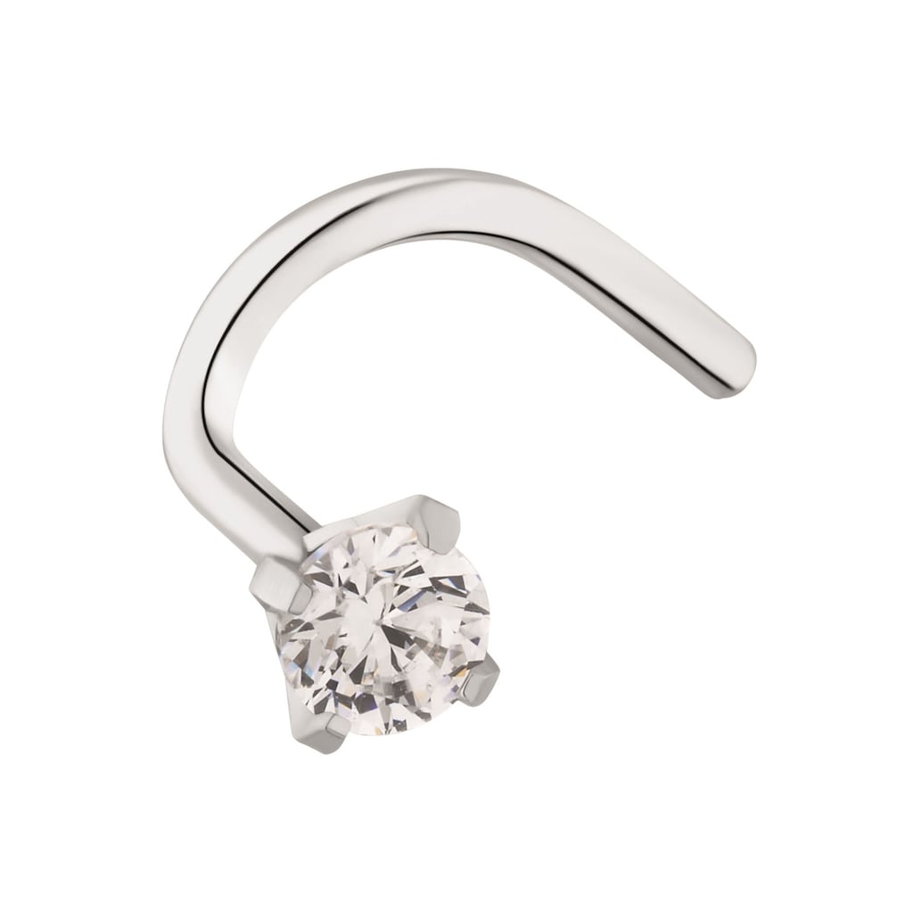 Amor Nasenpiercing »Schmuck Geschenk Piercing Körperschmuck Silber 925,9960934«, mit Zirkonia (synth.)